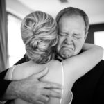 Wedding photojournalism - Father of the brides gets emotional The JW Marriott Downtown Houston bride and groom get ready -Philip Thomas Photography