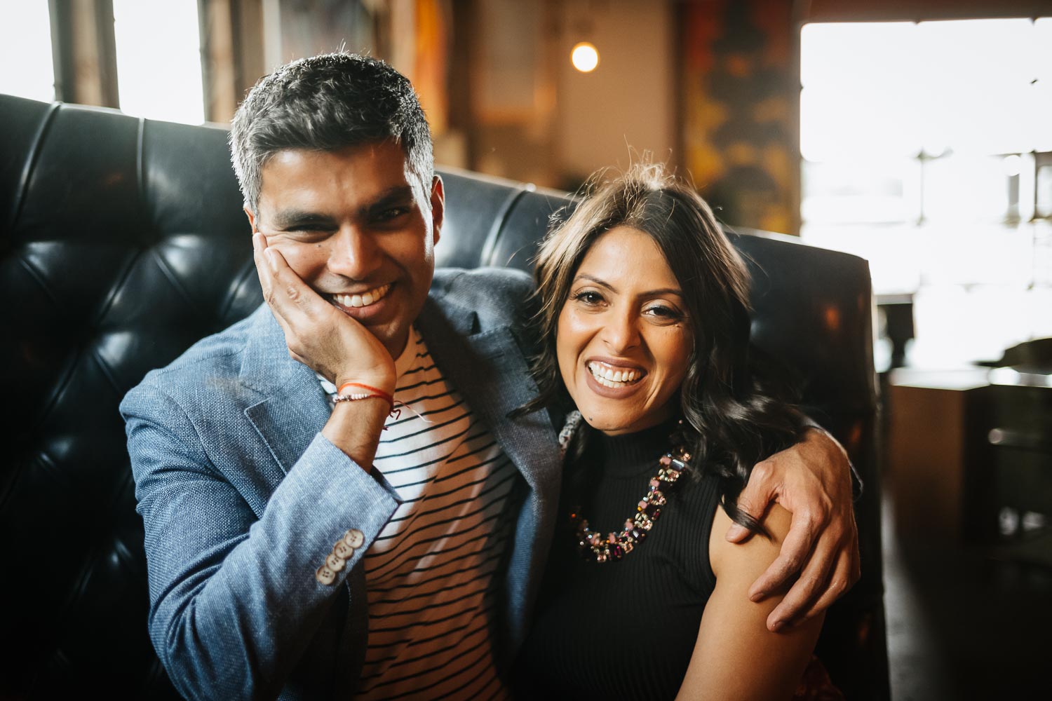 Couple relax for a few pictures at their rehearsal dinner The Infinite Monkey Theorem