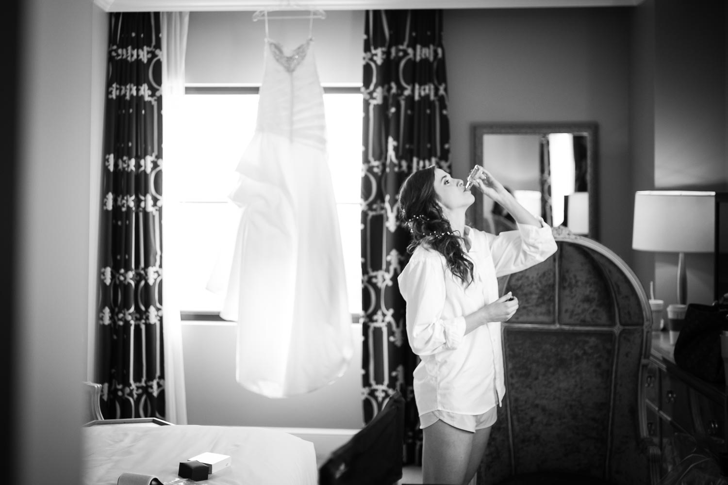 Shot of the shot - Bride at Eilan-Hotel-and-Spa on her wedding day - Philip-Thomas-Photography