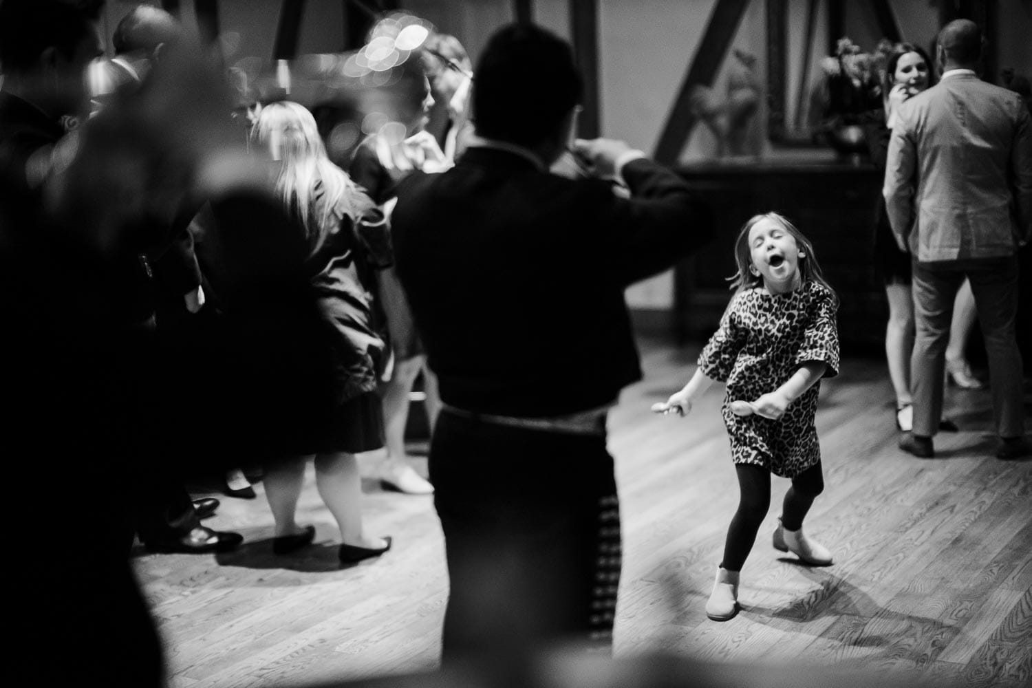 Little girl danced as mariachis play during the welcome dinner at Club Giraud