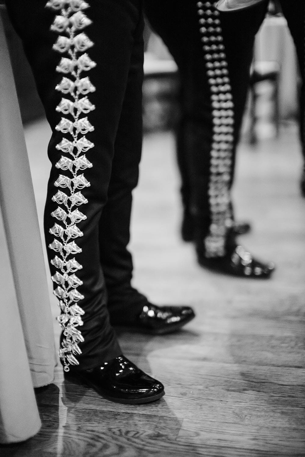Detail shot of the mariachis costume