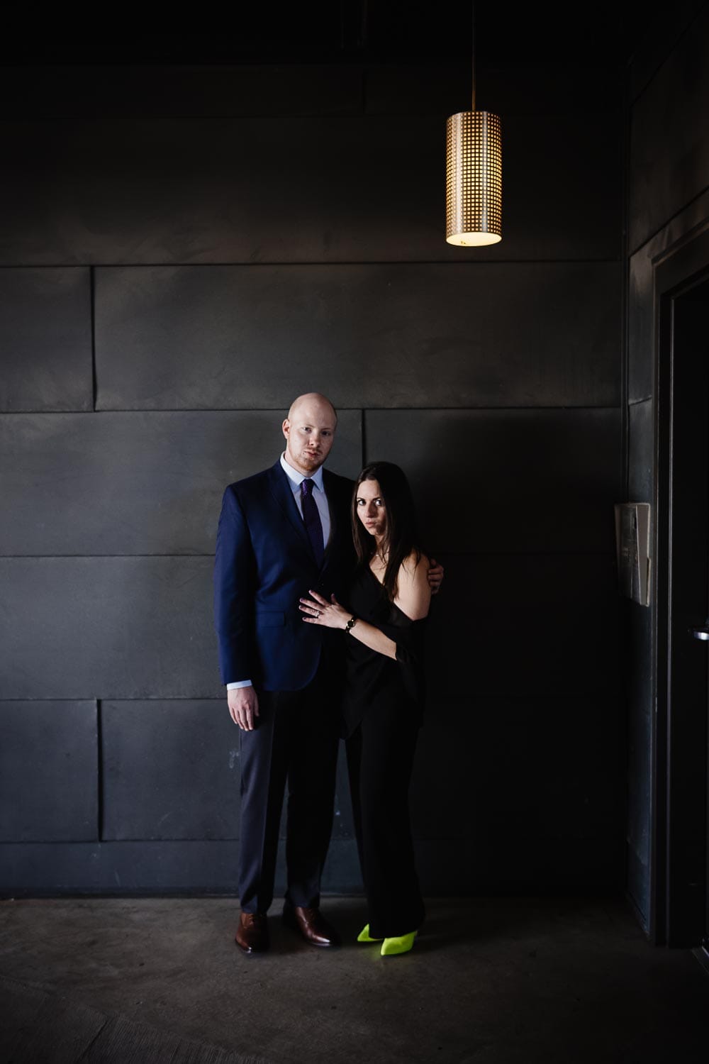 Couple pose zoolander style san antonio engagement shoot