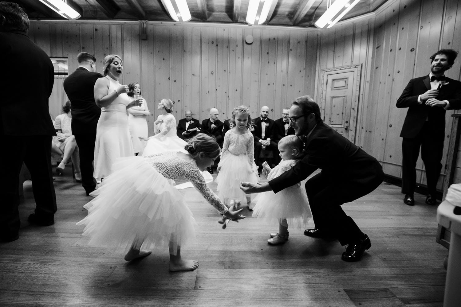 Pre wedding fun as bridal party waits for cereminy at The Witte Museum