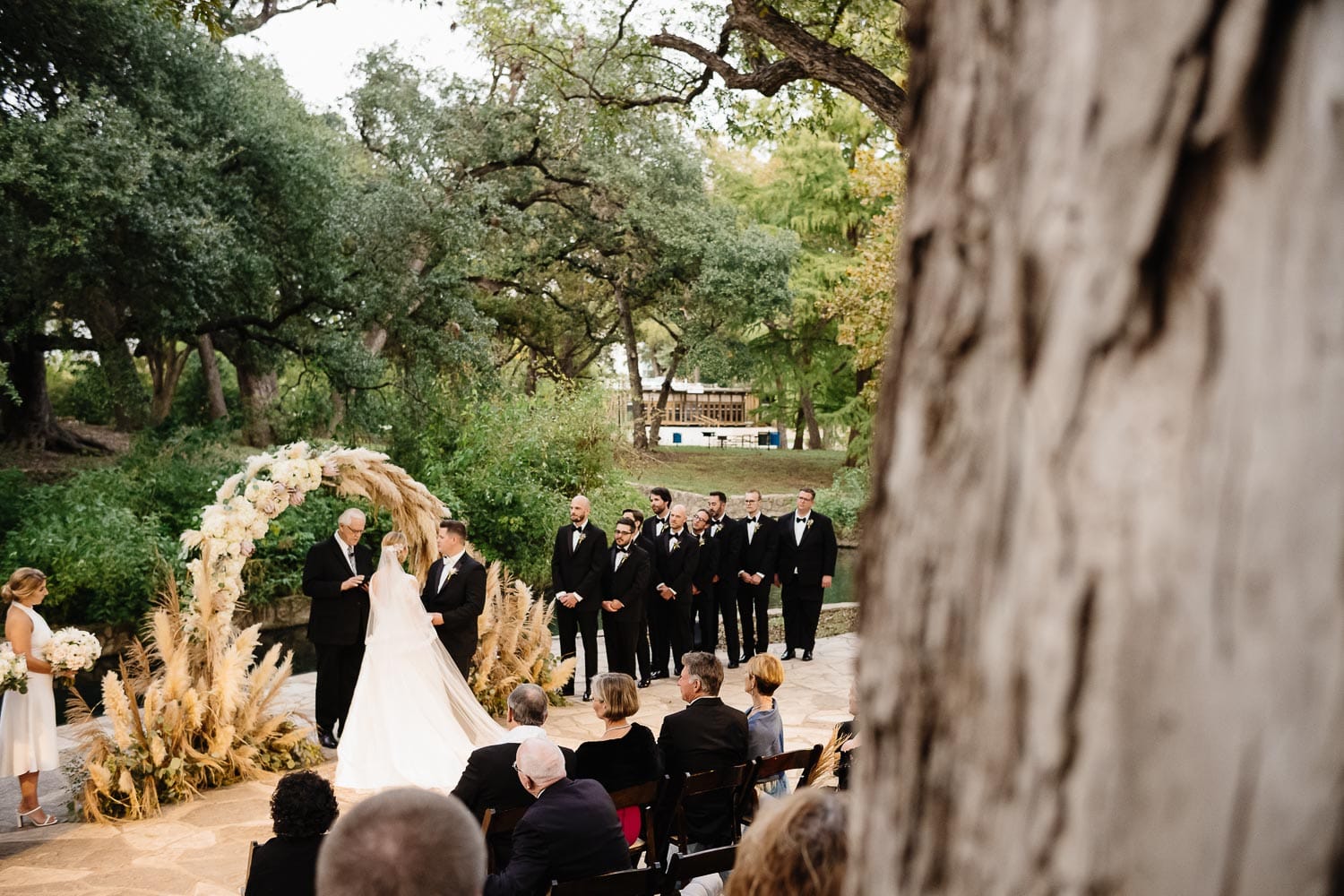 A wedding ceremony at The Witte Museum
