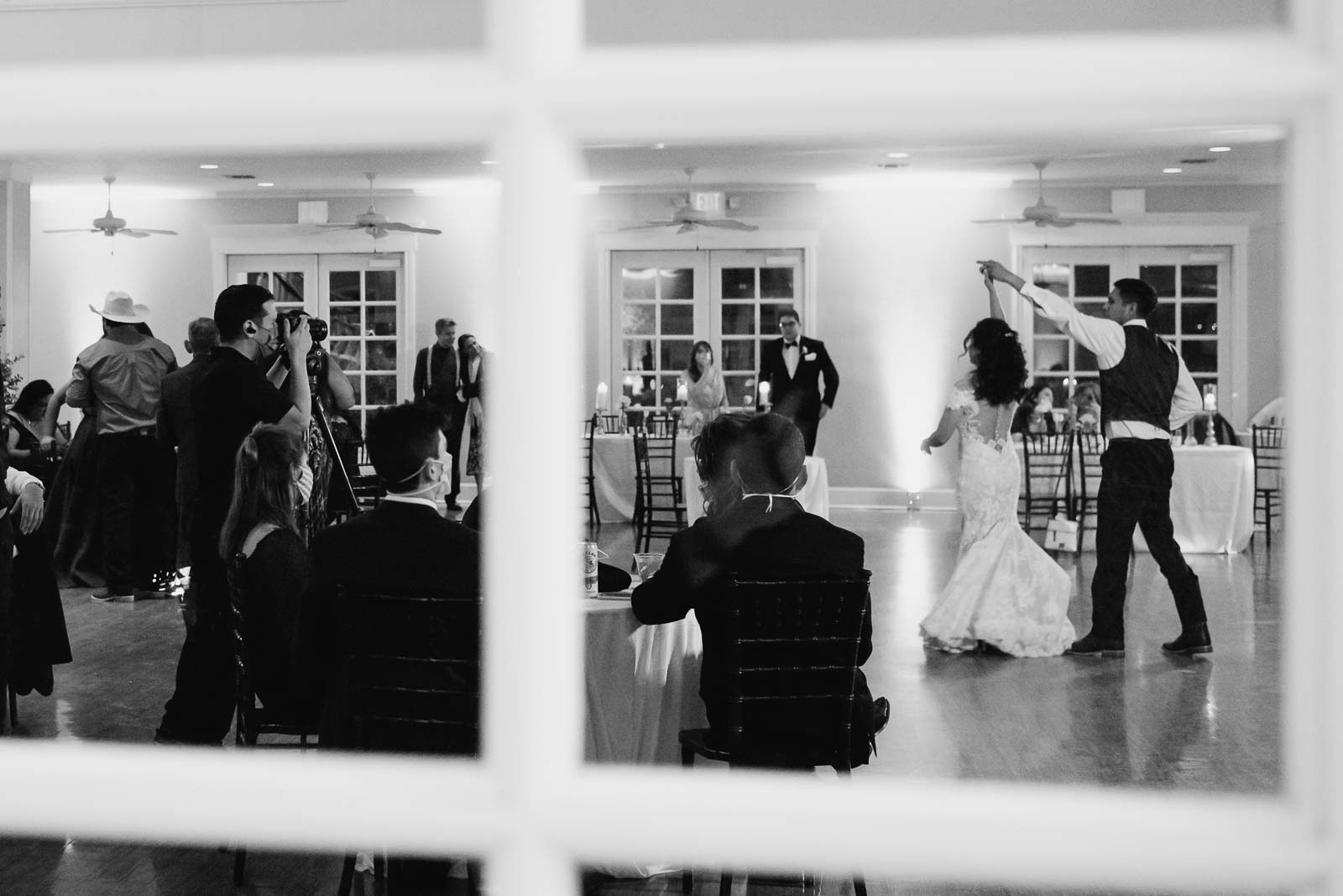 Photograph of the window at Kendall point the bride it world by the groom