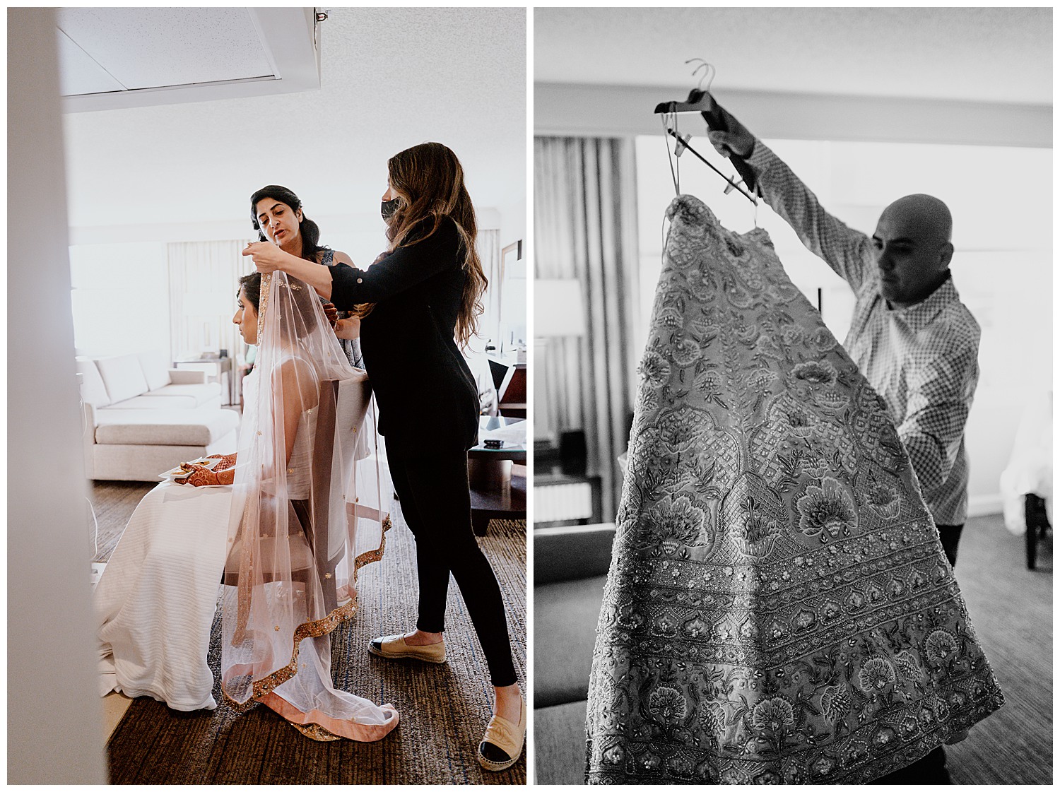 040 South Asian Wedding New Orleans Chandni Tyler New Orleans Hotel Marriott Philip Thomas Photography 1