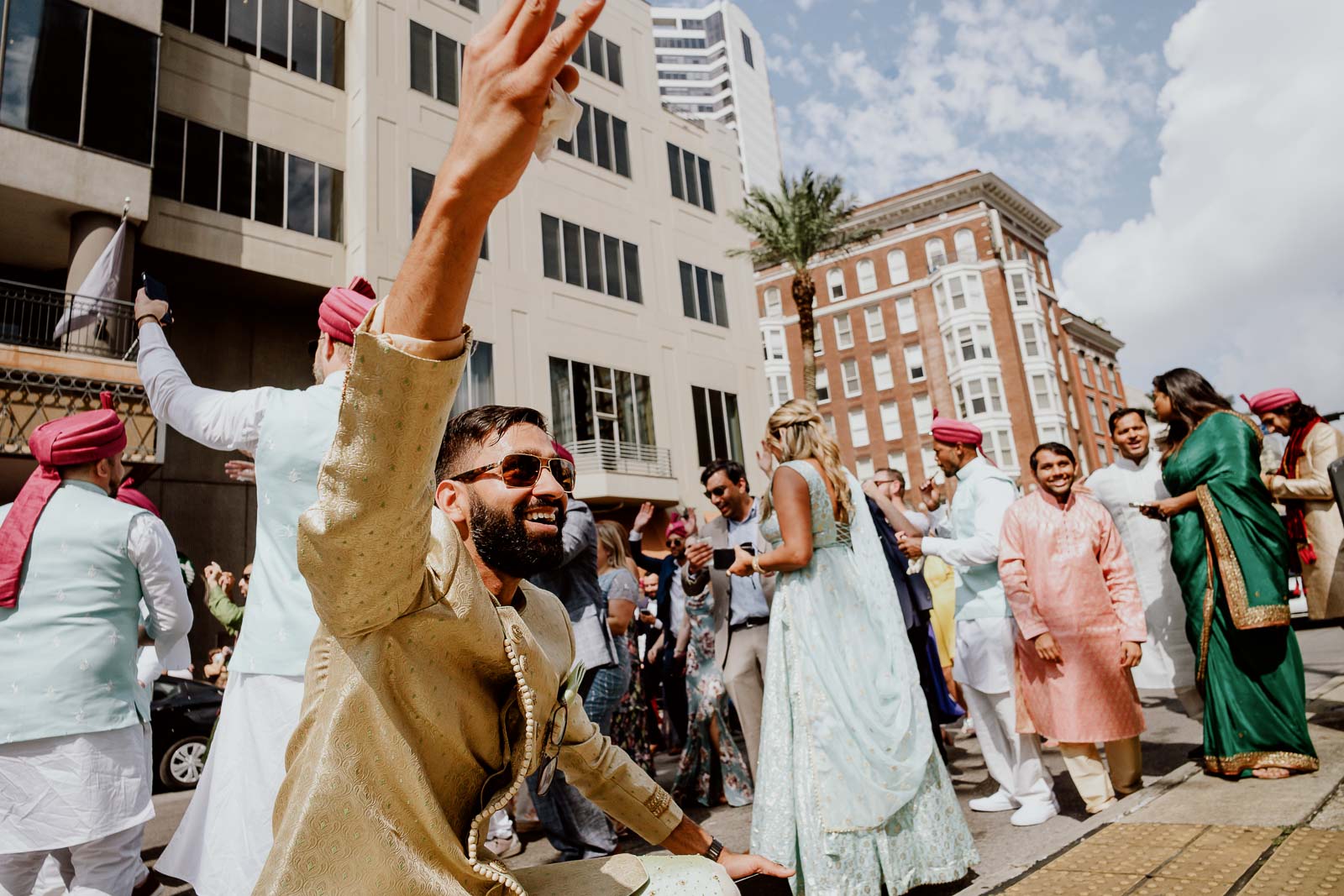 053 South Asian Wedding New Orleans Chandni Tyler New Orleans Hotel Marriott Philip Thomas Photography