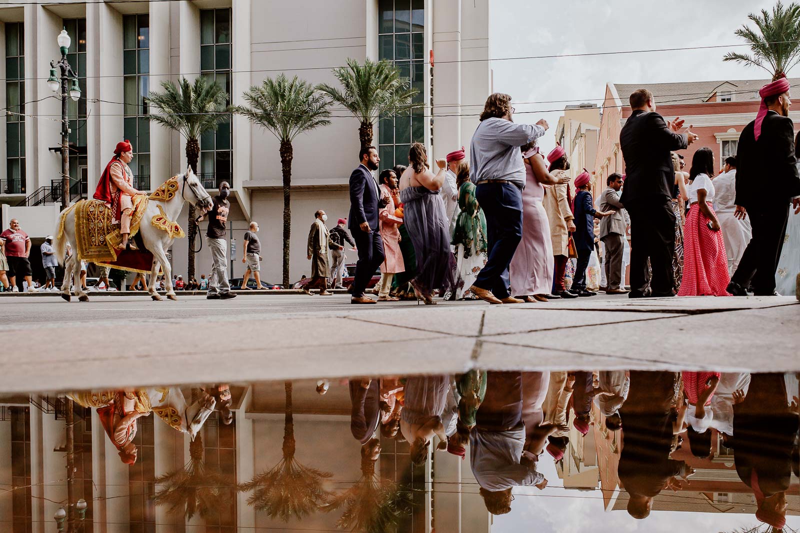 059 South Asian Wedding New Orleans Chandni Tyler New Orleans Hotel Marriott Philip Thomas Photography