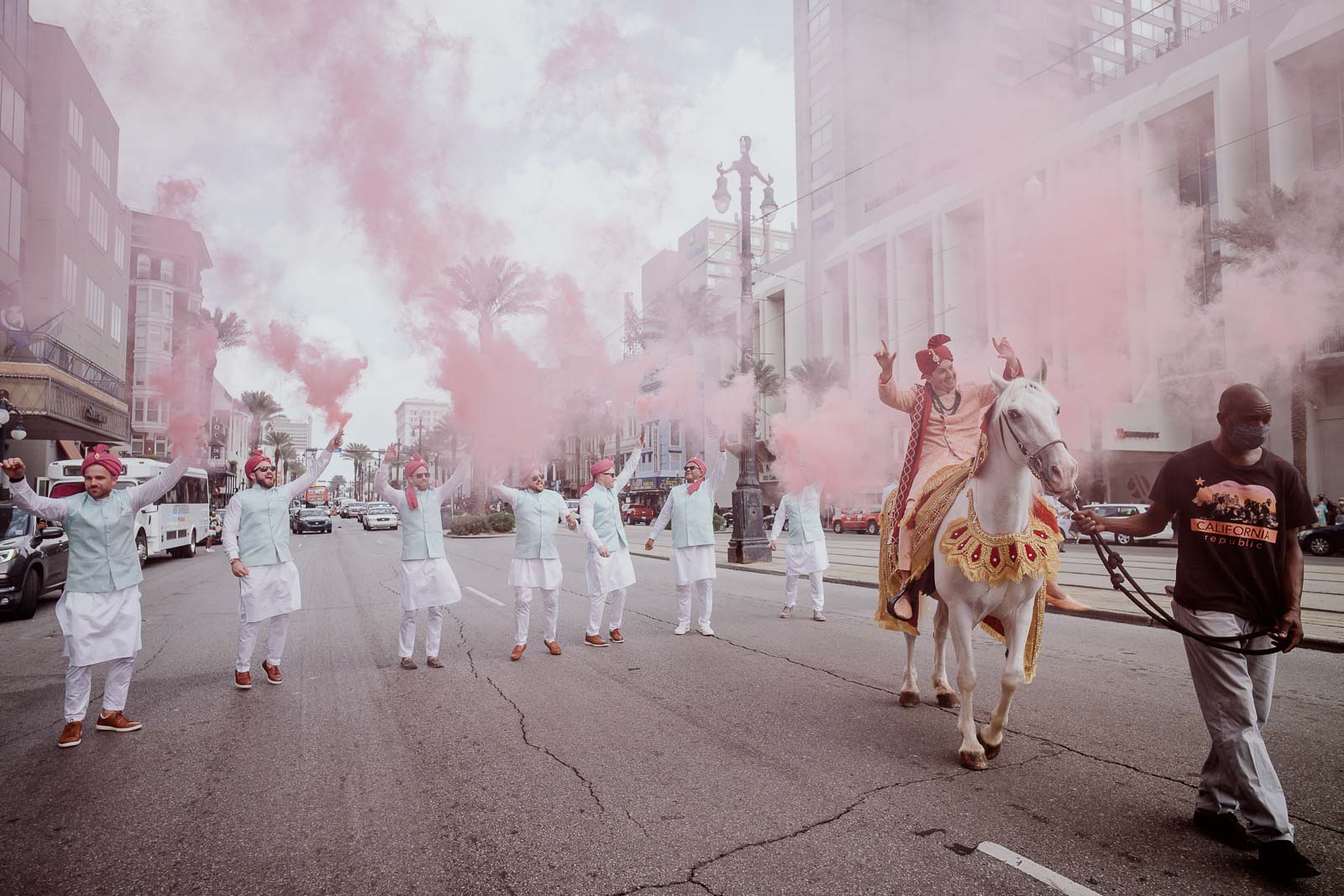 060 South Asian Wedding New Orleans Chandni Tyler New Orleans Hotel Marriott Philip Thomas Photography