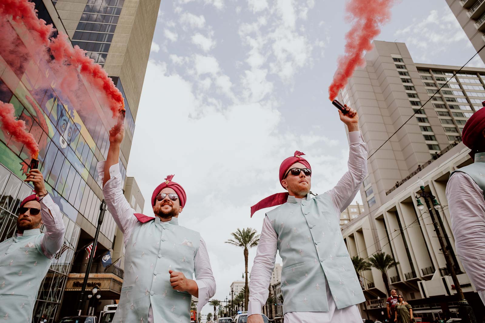 061 South Asian Wedding New Orleans Chandni Tyler New Orleans Hotel Marriott Philip Thomas Photography