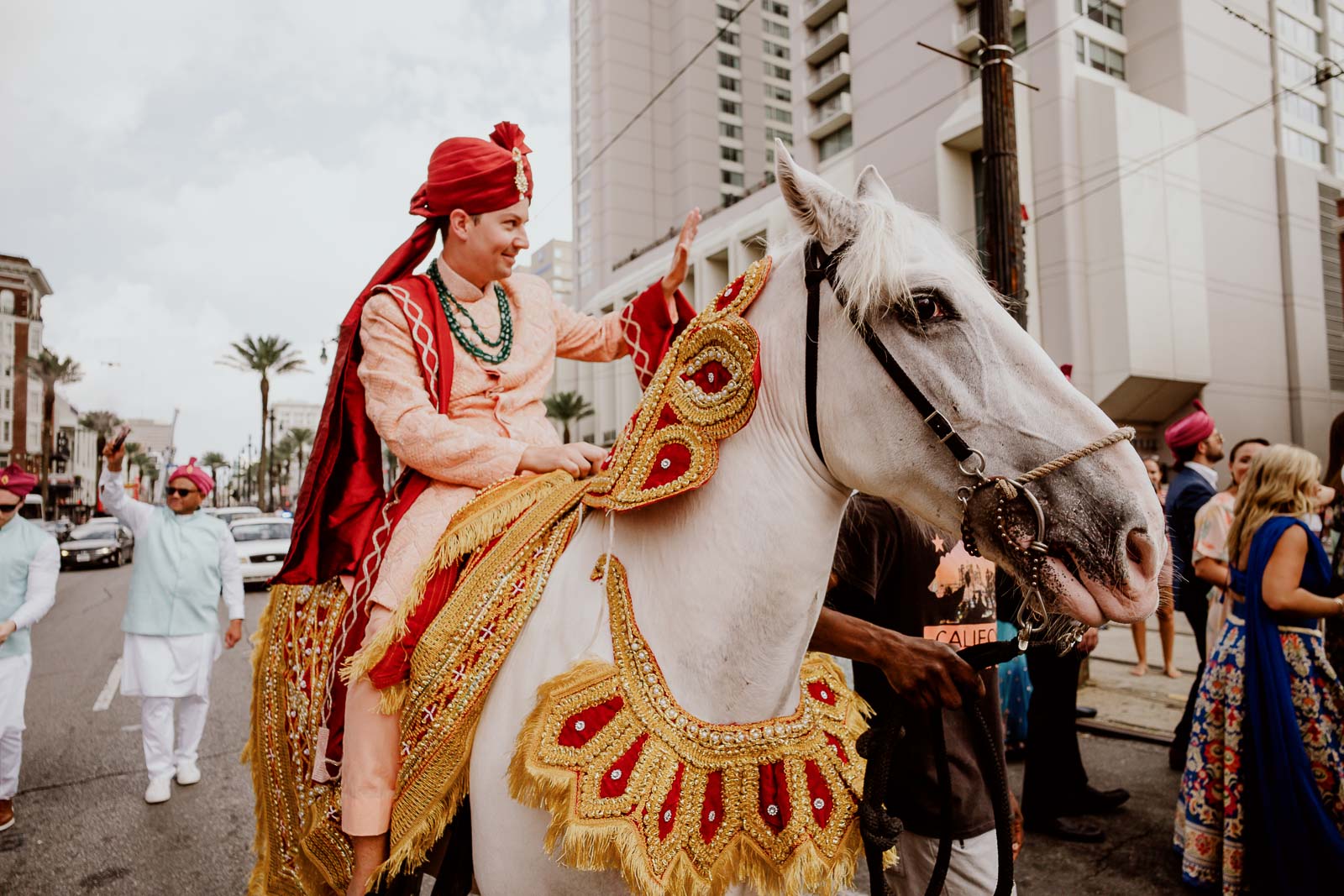 062 South Asian Wedding New Orleans Chandni Tyler New Orleans Hotel Marriott Philip Thomas Photography