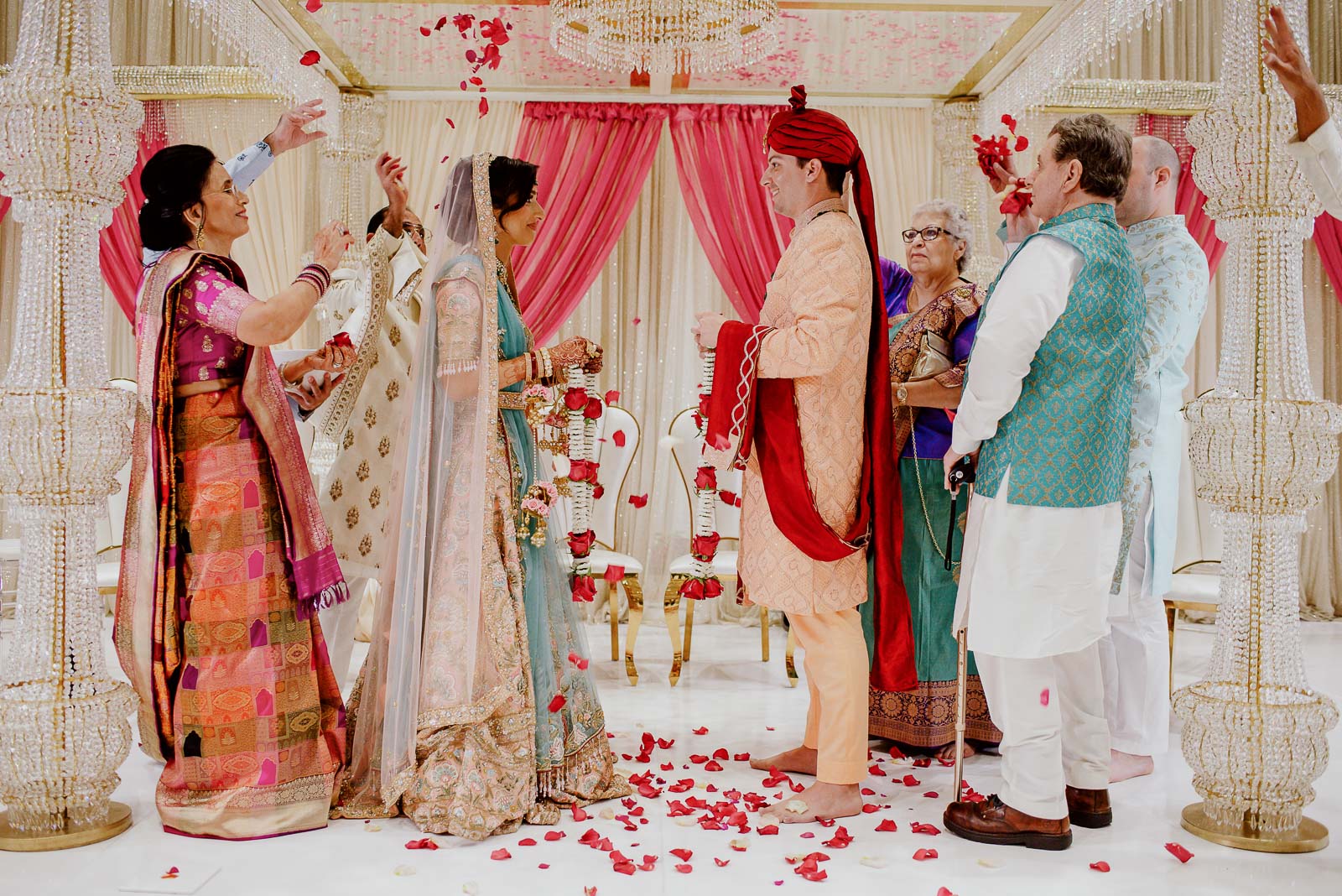 075 South Asian Wedding New Orleans Chandni Tyler New Orleans Hotel Marriott Philip Thomas Photography