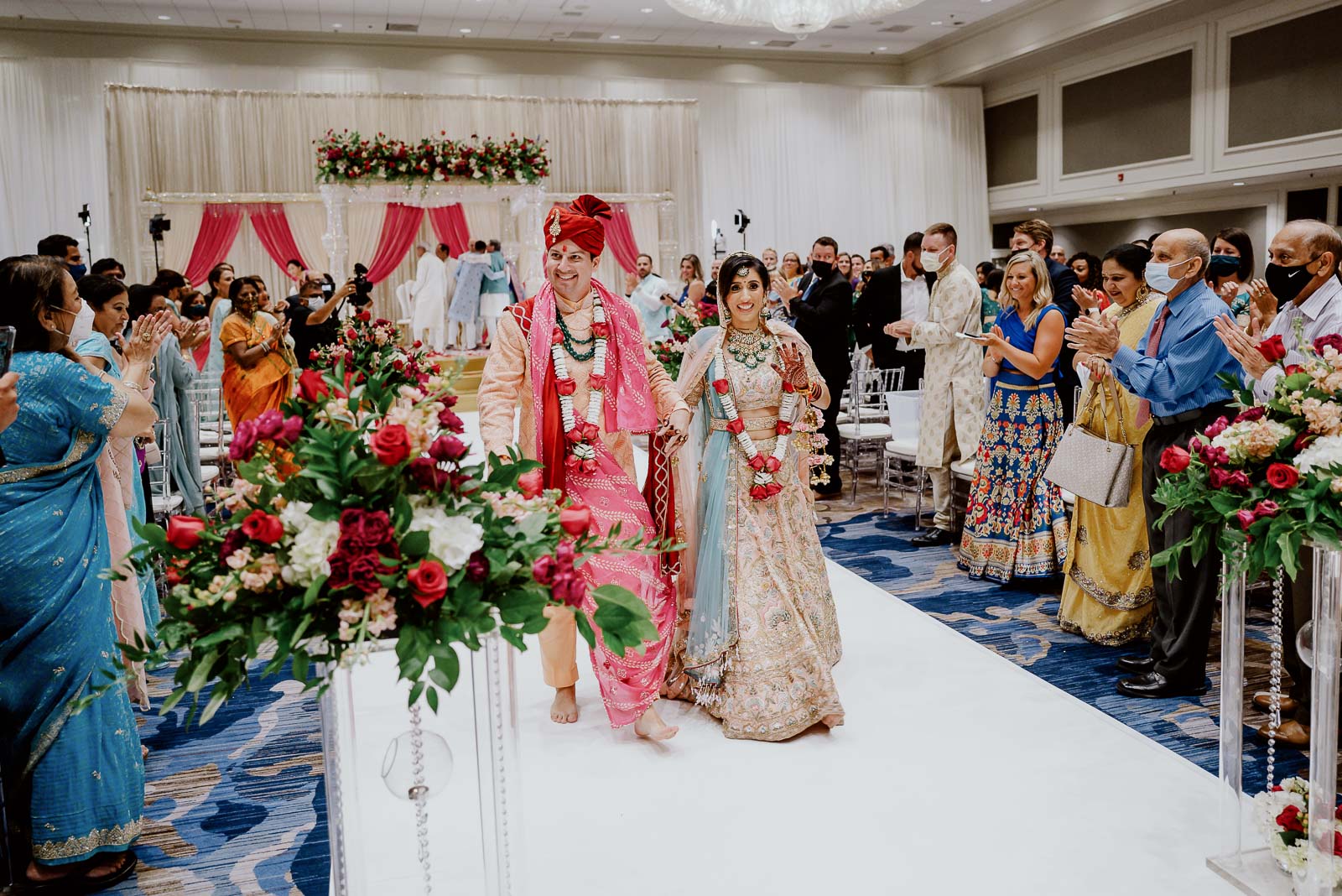 080 South Asian Wedding New Orleans Chandni Tyler New Orleans Hotel Marriott Philip Thomas Photography