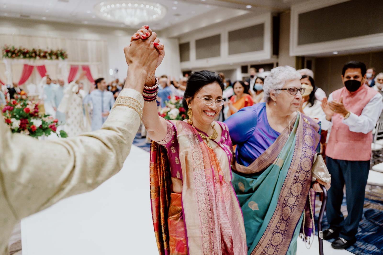 081 South Asian Wedding New Orleans Chandni Tyler New Orleans Hotel Marriott Philip Thomas Photography