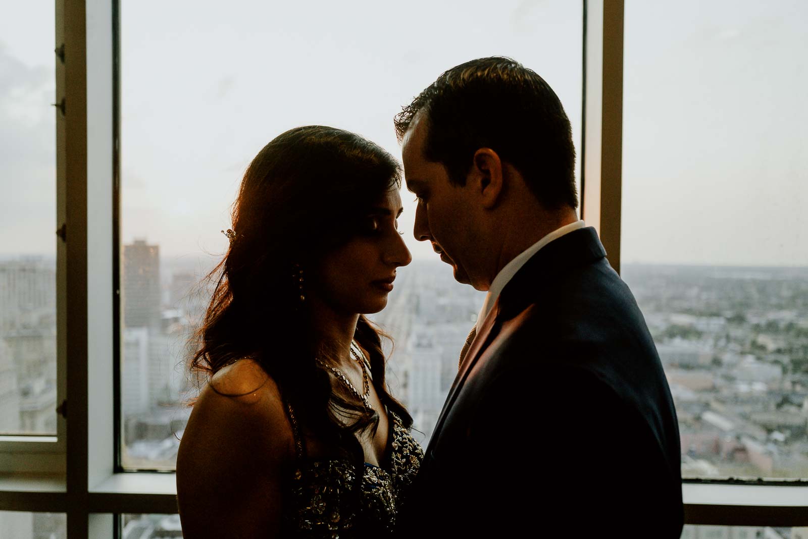 097 South Asian Wedding New Orleans Chandni Tyler New Orleans Hotel Marriott Philip Thomas Photography