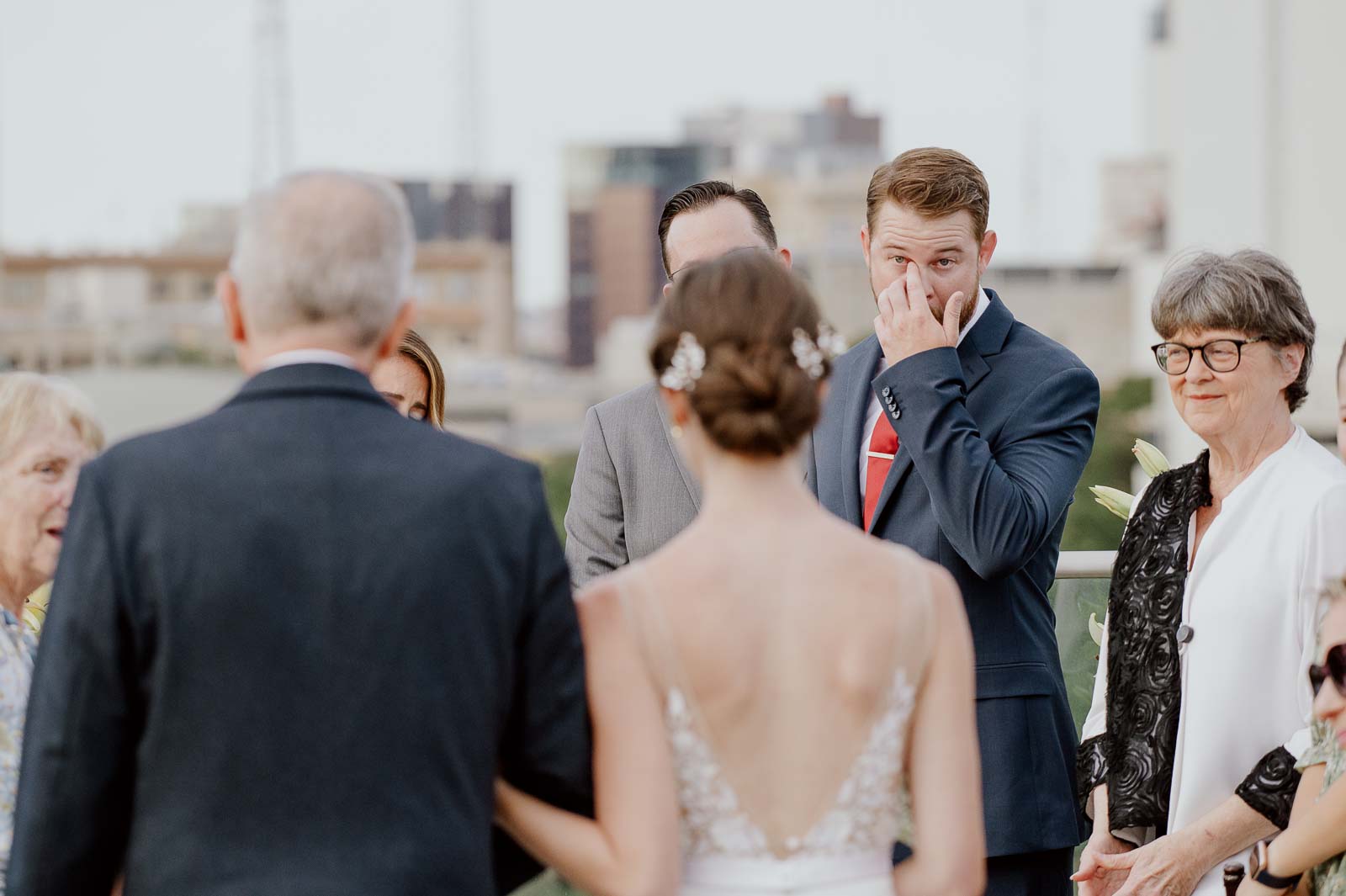 016 The Fairmount Hotel Rooftop Oyster Bar Wedding Reception Leica photographer Philip Thomas Photography