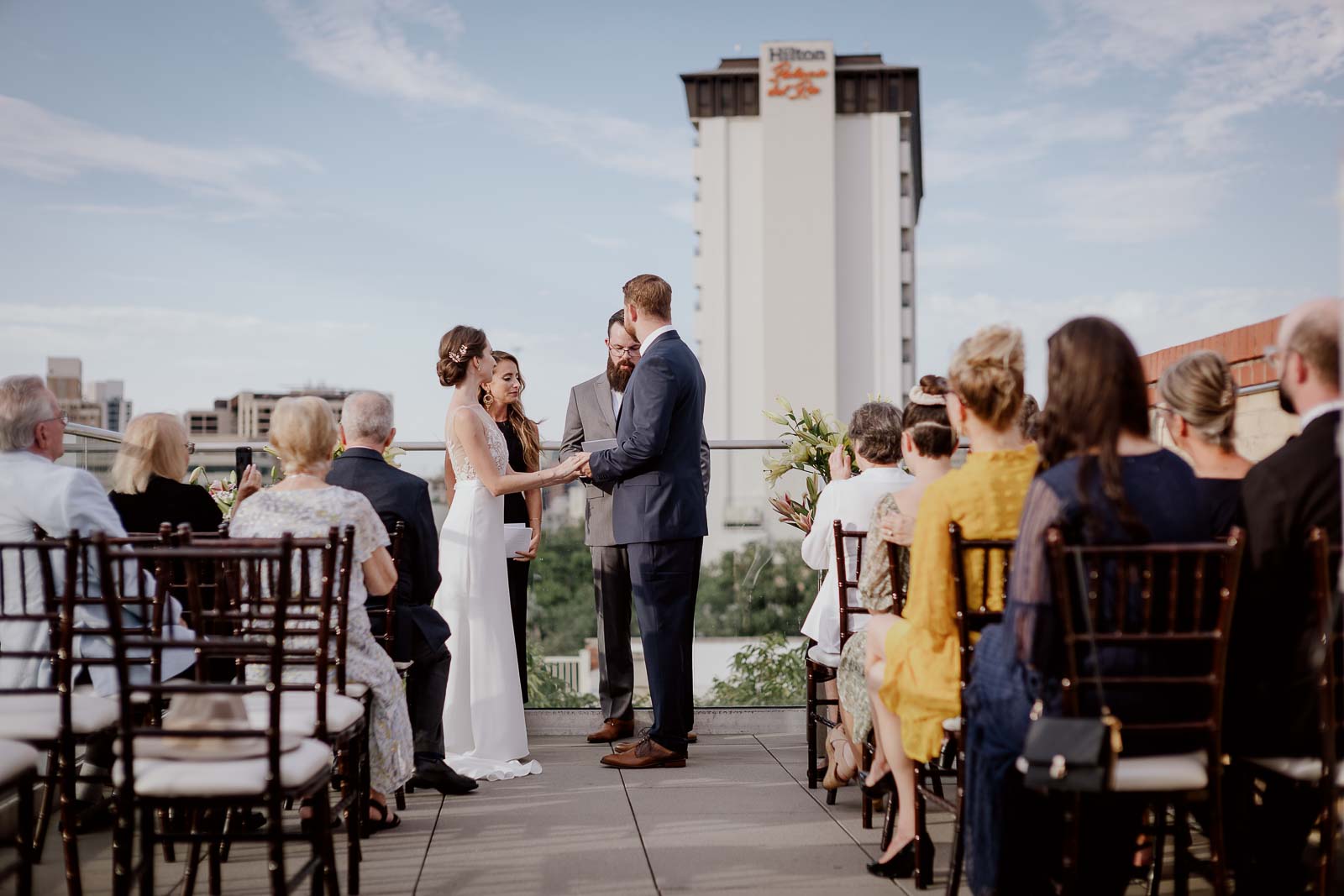 018 The Fairmount Hotel Rooftop Oyster Bar Wedding Reception Leica photographer Philip Thomas Photography