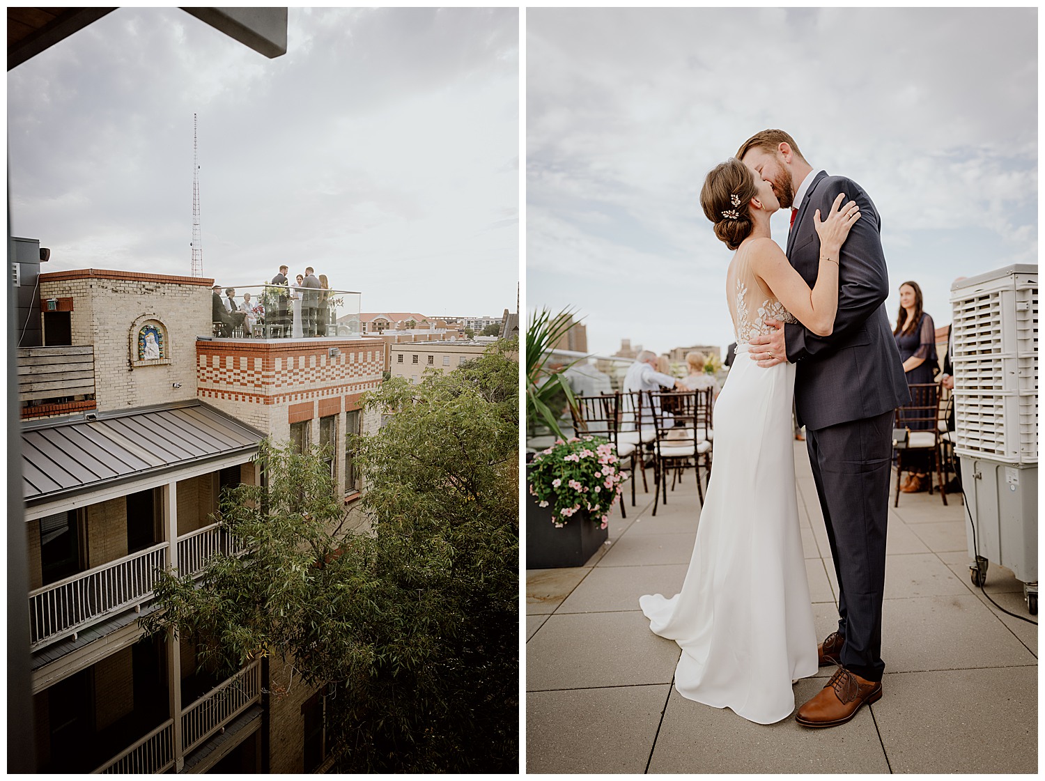 019 The Fairmount Hotel Rooftop Oyster Bar Wedding Reception Leica photographer Philip Thomas Photography