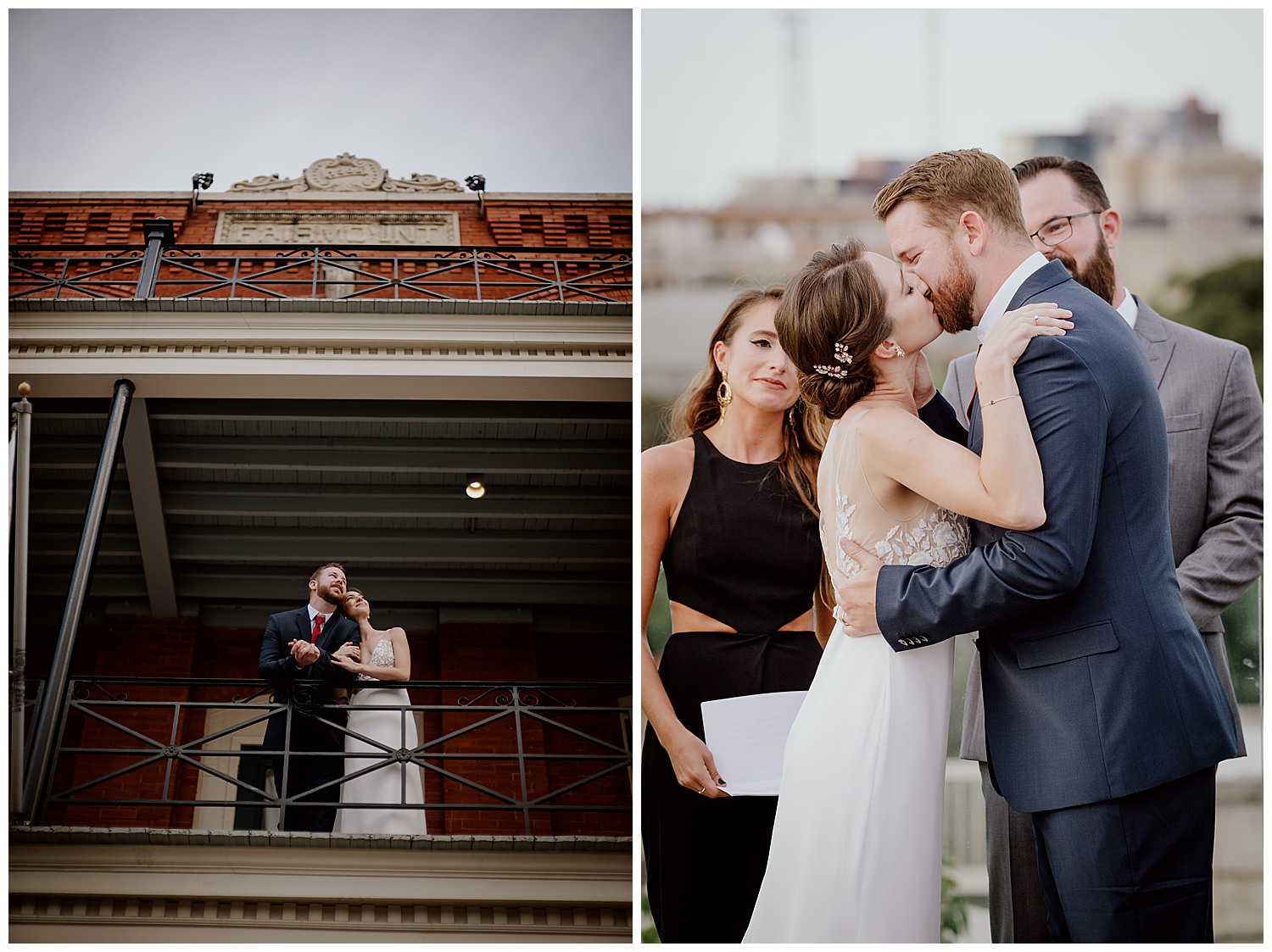 027 The Fairmount Hotel Rooftop Oyster Bar Wedding Reception Leica photographer Philip Thomas Photography