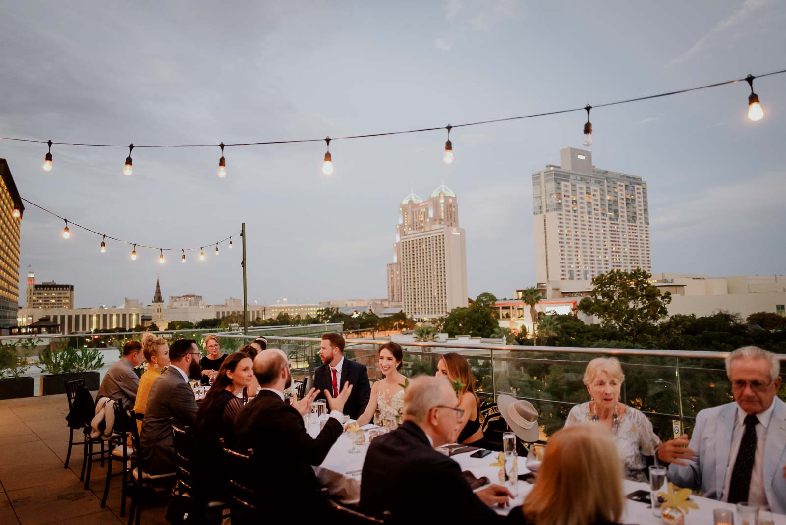 031 The Fairmount Hotel Rooftop Oyster Bar Wedding Reception Leica photographer Philip Thomas Photography