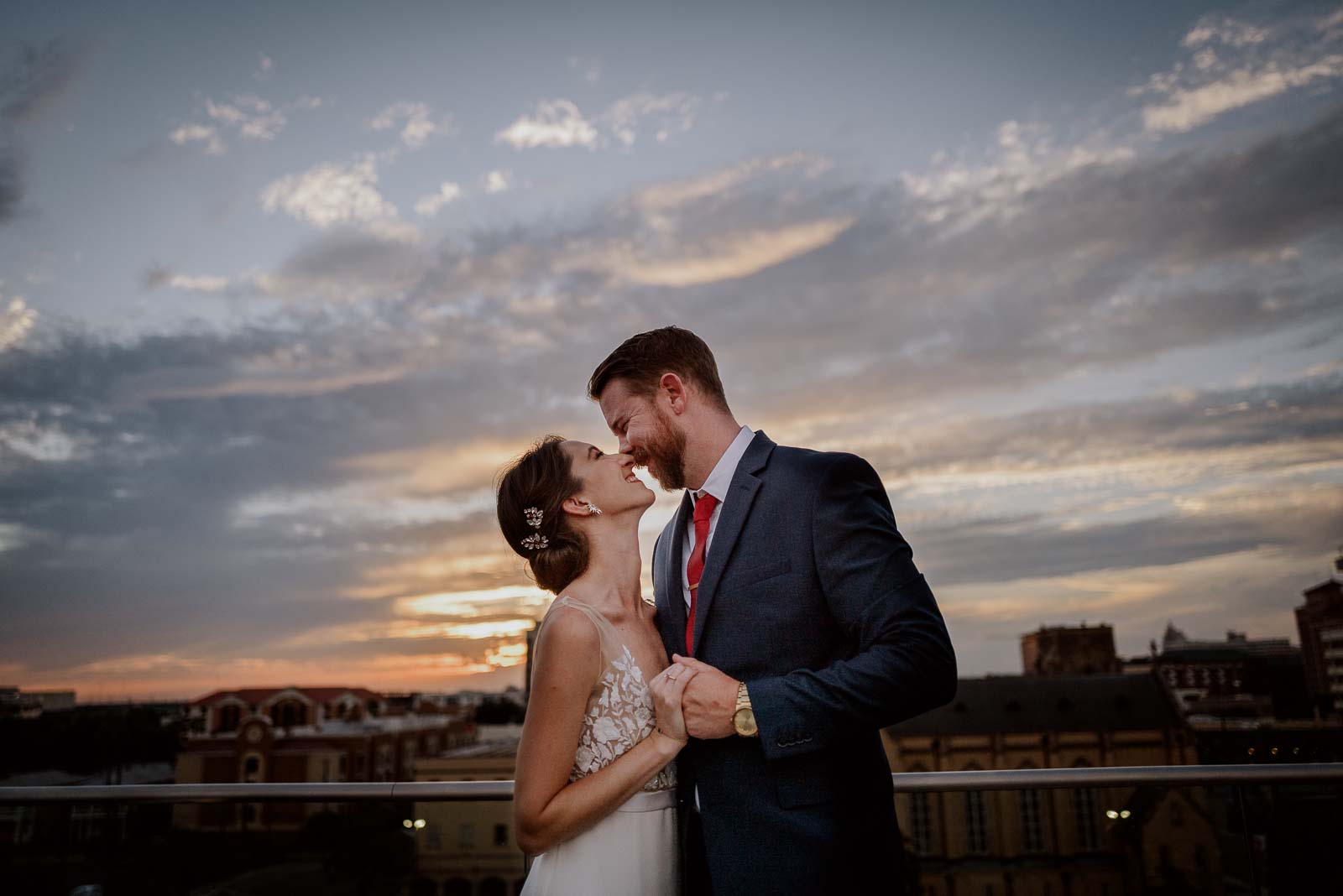 032 The Fairmount Hotel Rooftop Oyster Bar Wedding Reception Leica photographer Philip Thomas Photography