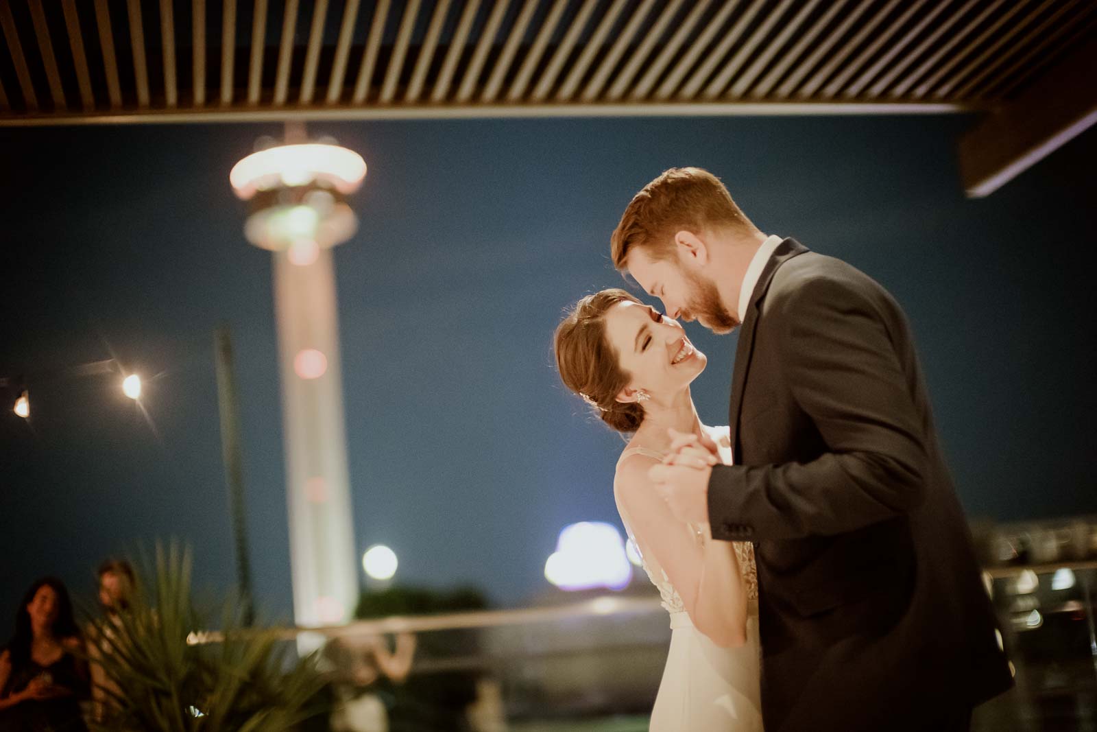 042 The Fairmount Hotel Rooftop Oyster Bar Wedding Reception Leica photographer Philip Thomas Photography