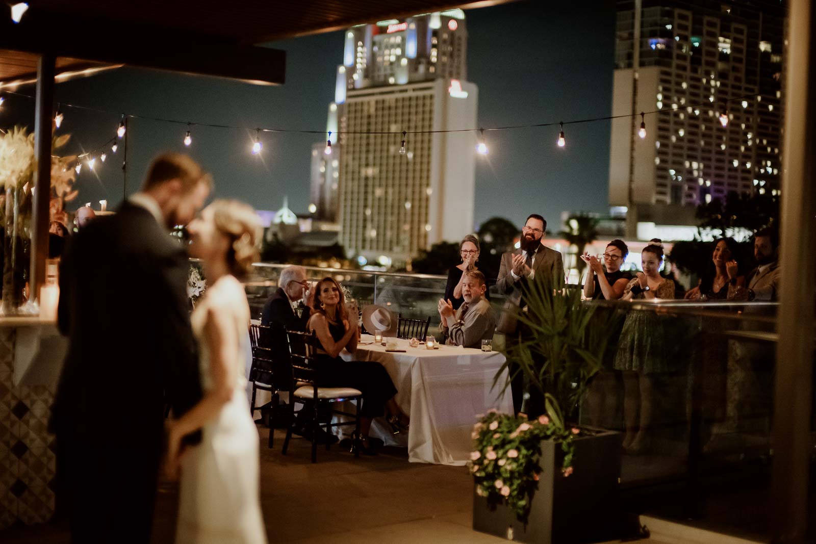 043 The Fairmount Hotel Rooftop Oyster Bar Wedding Reception Leica photographer Philip Thomas Photography