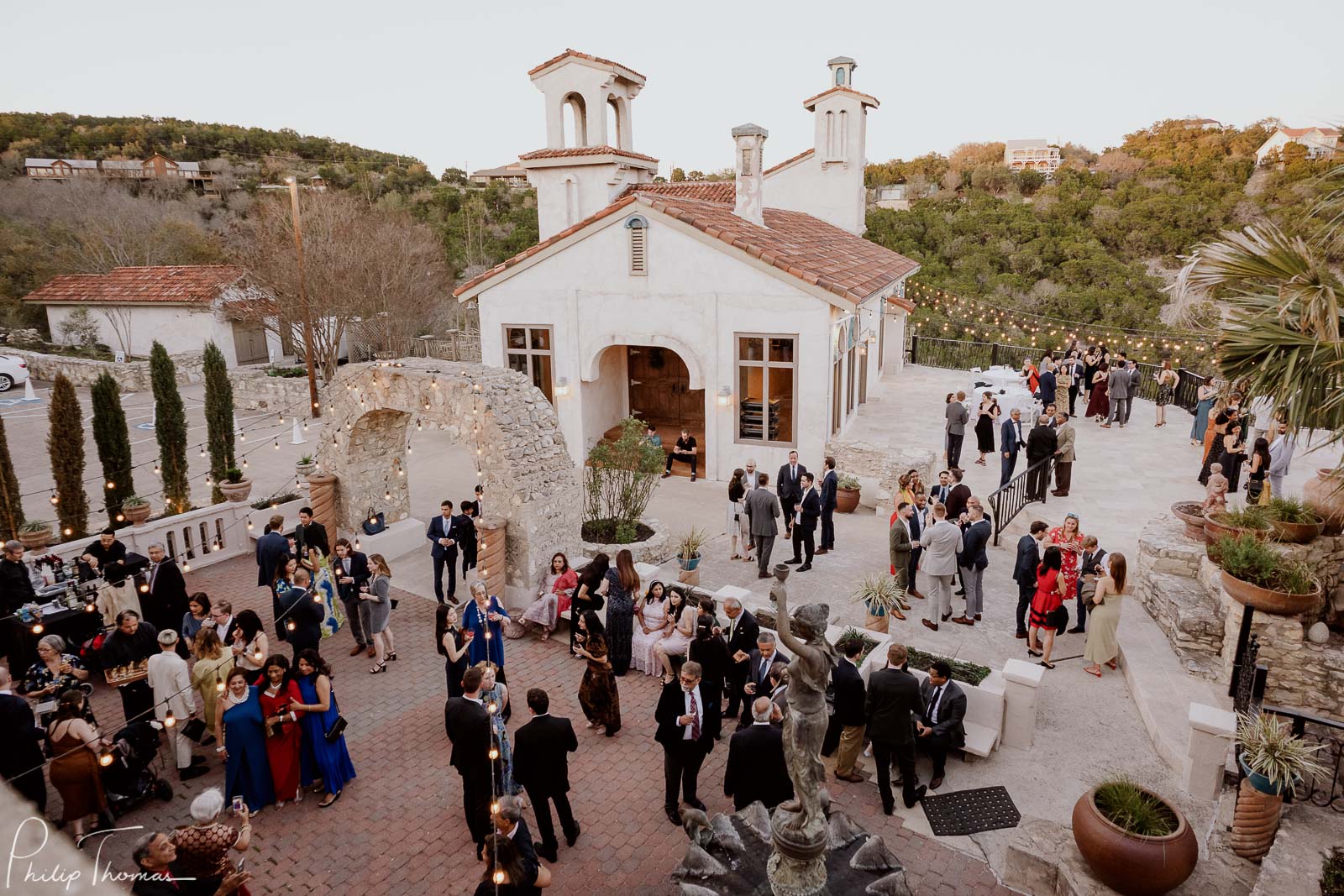 63 Villa Antonia fusion indian american wedding ceremony reception Philip Thomas Photography