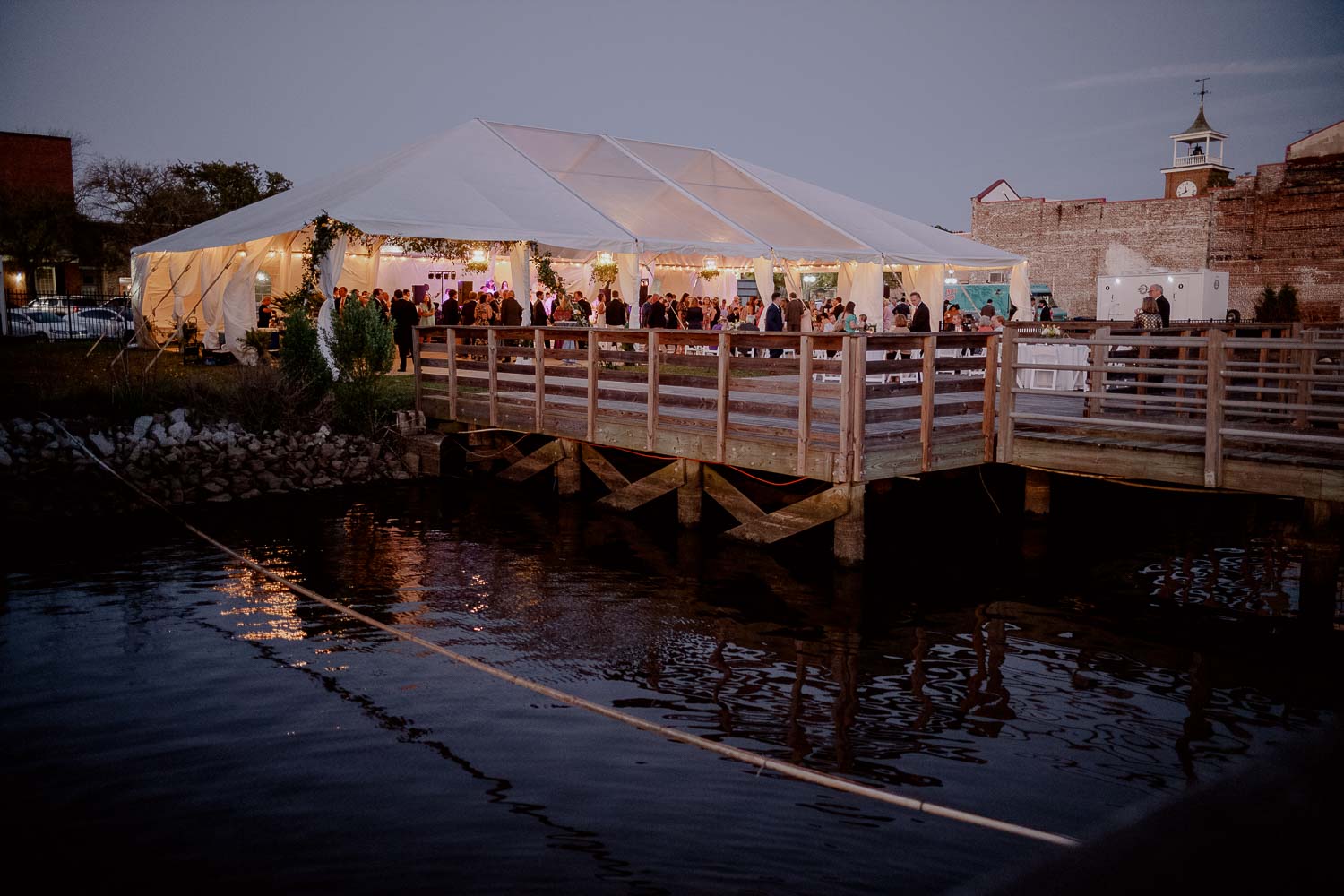 060 Wedding Reception Maritime Park Georgetown South Carolina Wedding photojournalist Philip Thomas Photography