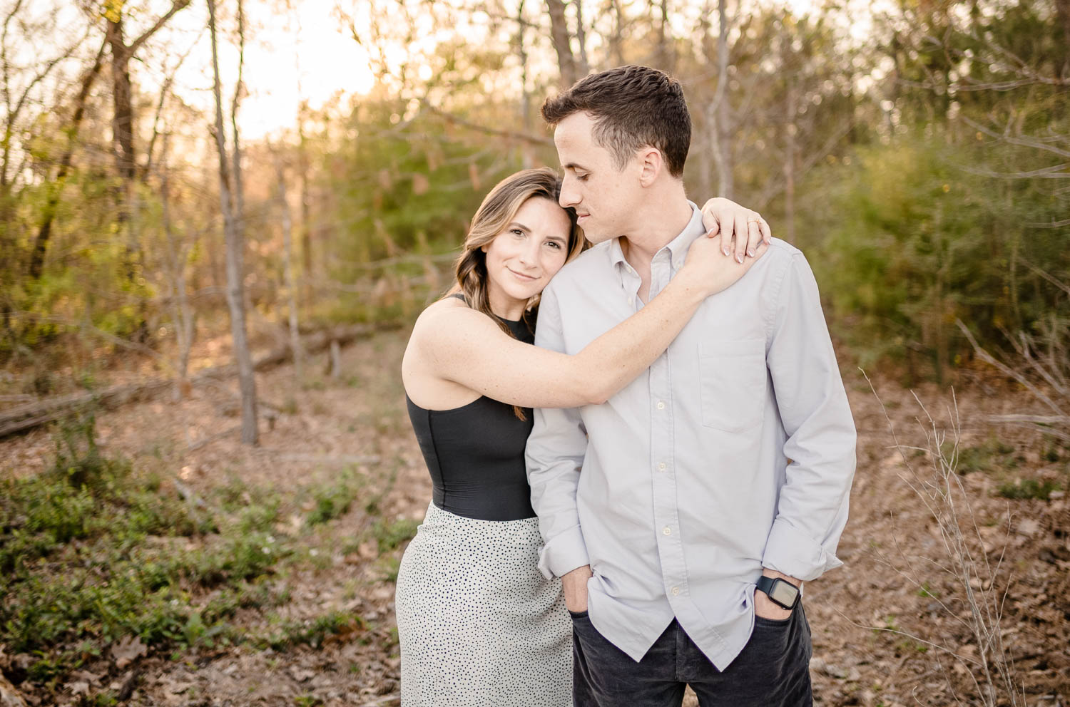 Memorial Park Engagement Session in Houston Texas - 
 L1001283