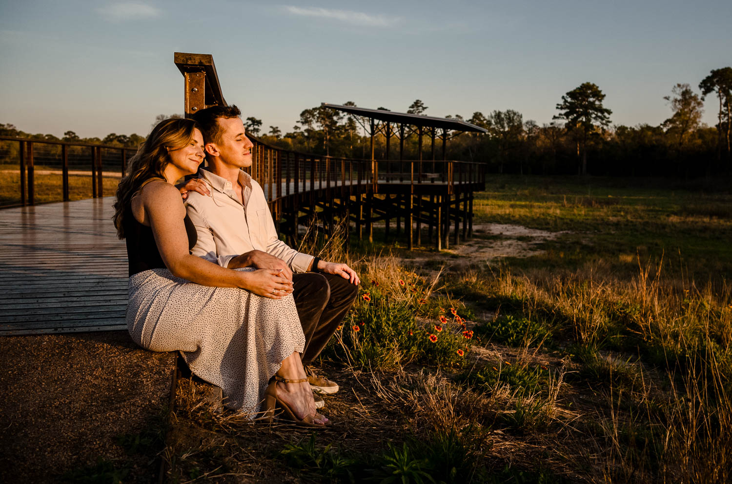 Memorial Park Engagement Session in Houston Texas - 
 L1001451