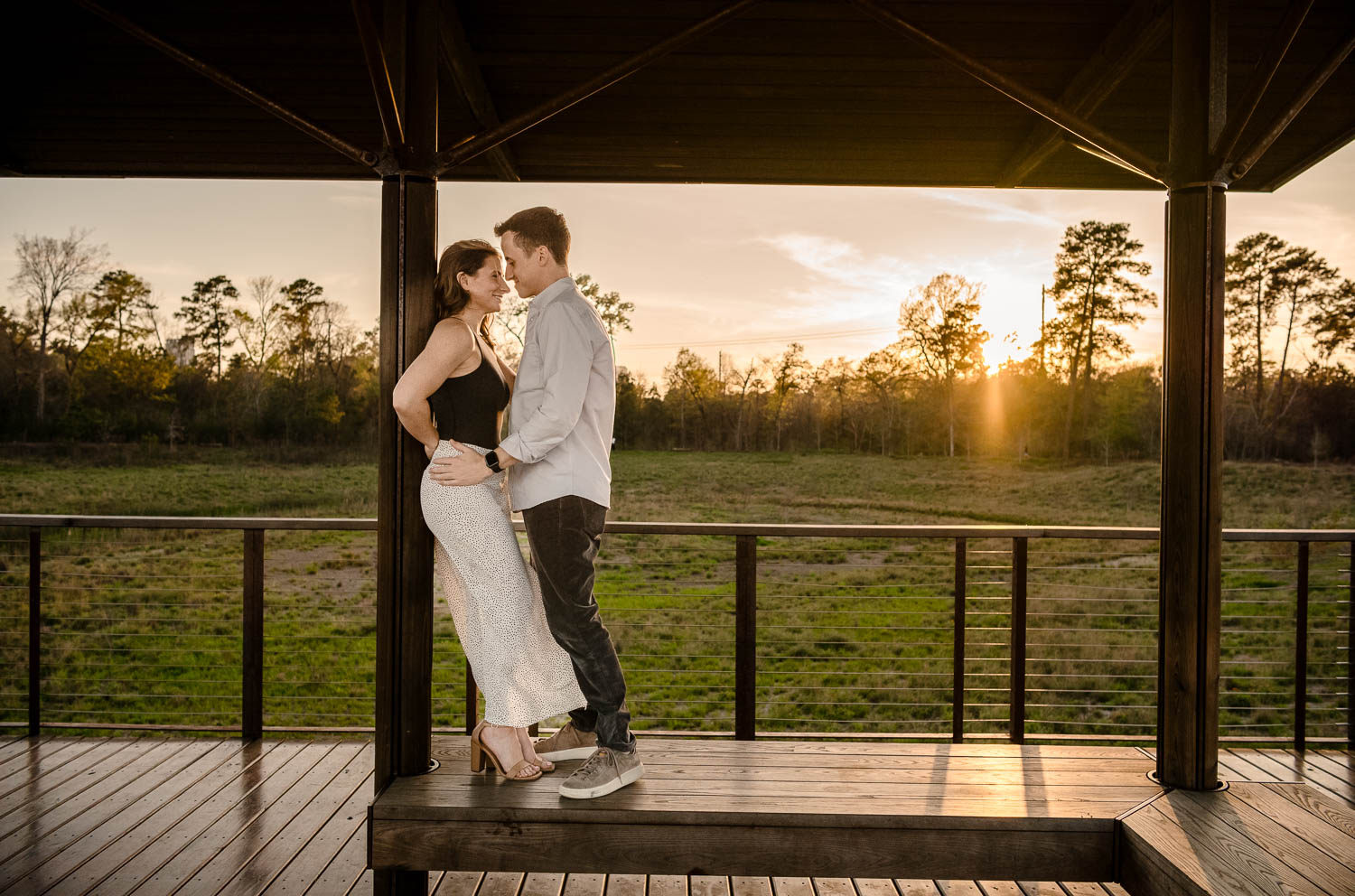 Memorial Park Engagement Session in Houston Texas - 
 L1001490