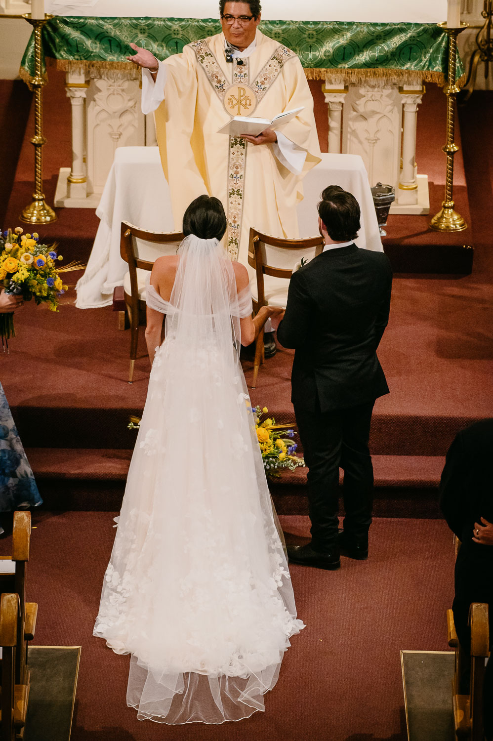 Wedding Ceremony St. Joseph's + The Westin Riverwalk, San Antonio 25 a bride and groom in a church