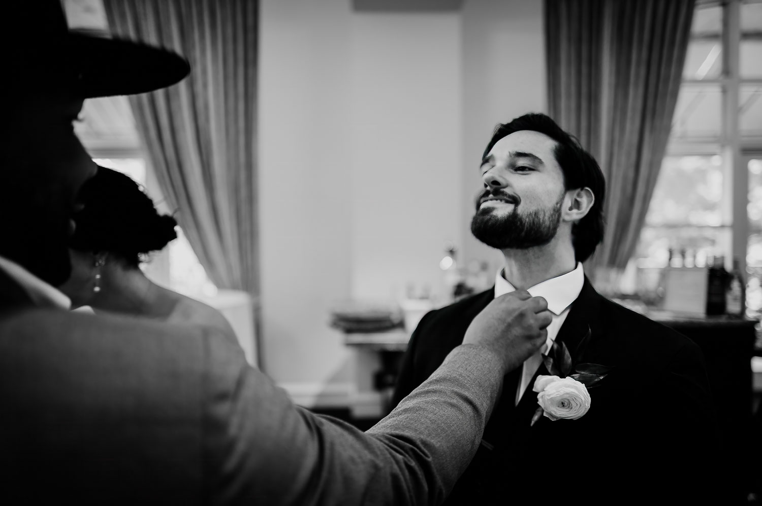 Wedding Ceremony St. Joseph's + The Westin Riverwalk, San Antonio 46 Checking his tie