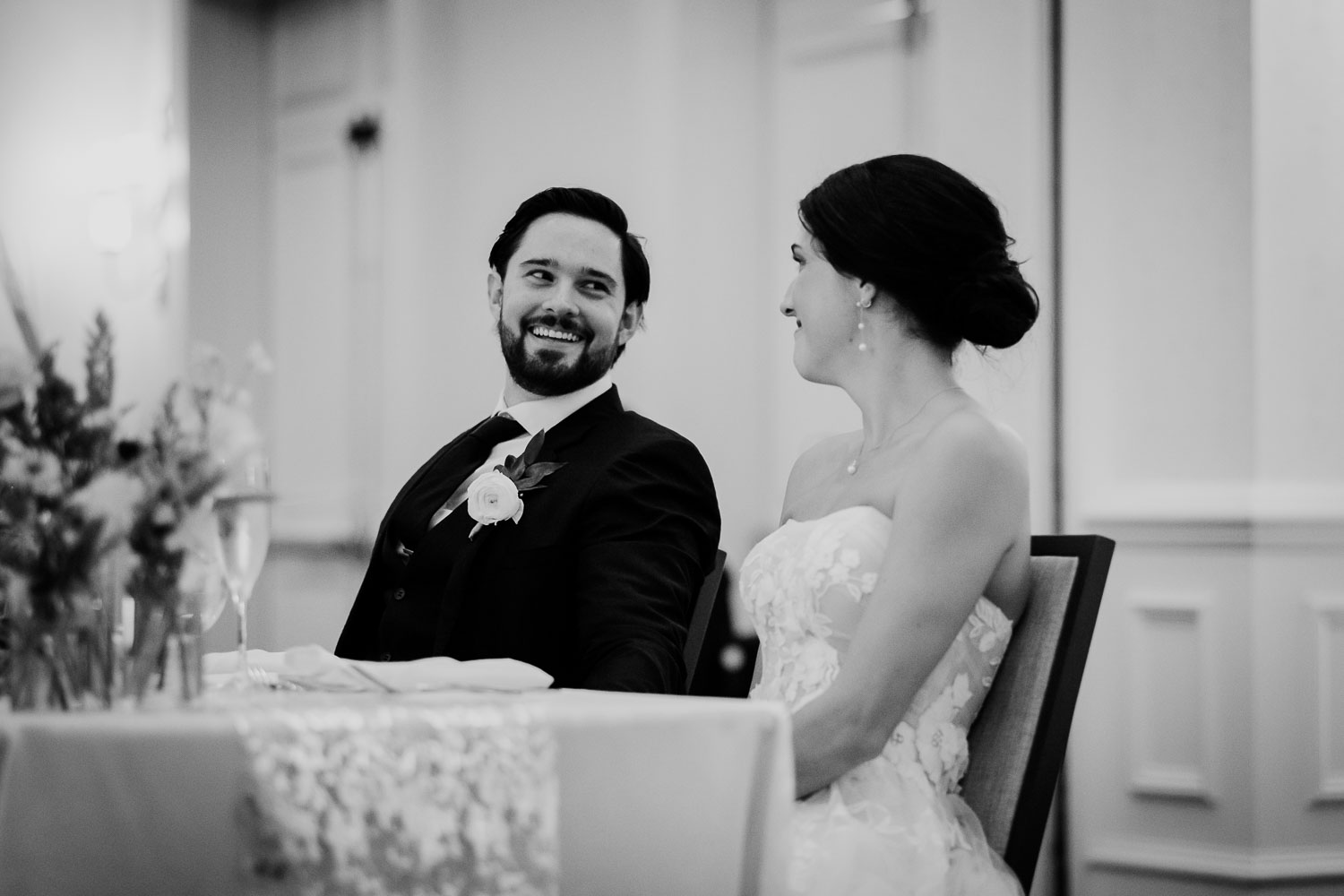 Wedding Ceremony St. Joseph's + The Westin Riverwalk, San Antonio 55 a man and woman sitting at a table