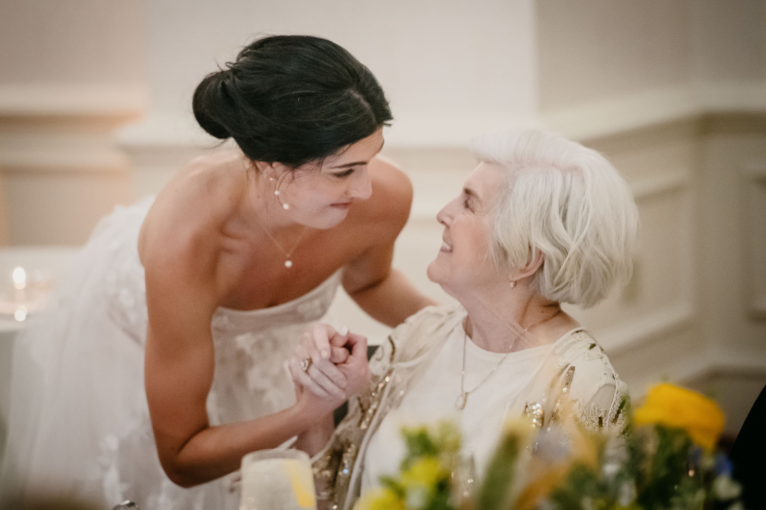 Wedding Ceremony St. Joseph's + The Westin Riverwalk, San Antonio 57 a woman holding hands with an older woman