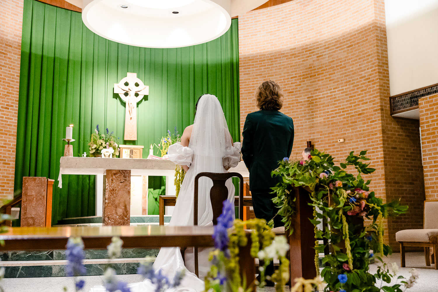 St. Patrick Catholic Church | Art Museum of South Texas Corpus Christi 20 a bride and groom in a church