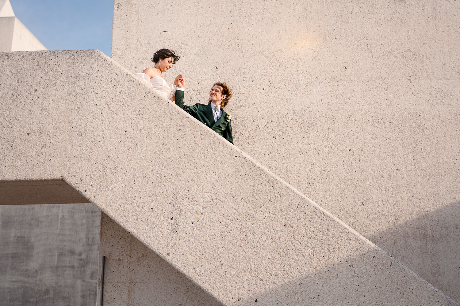 St. Patrick Catholic Church | Art Museum of South Texas Corpus Christi 37 a man and woman standing on a staircase