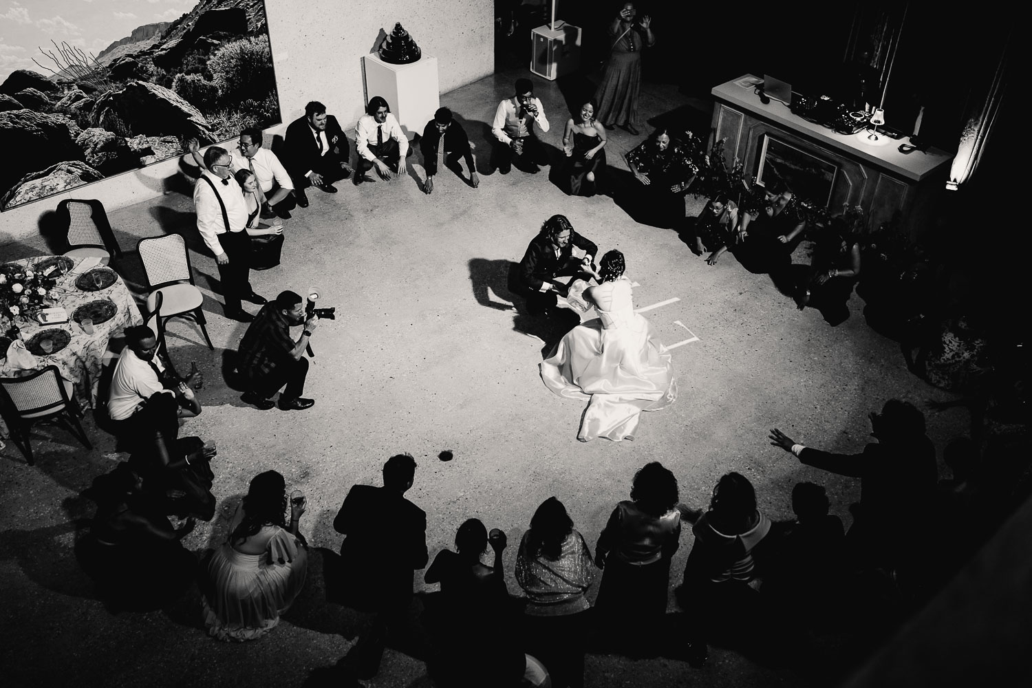 St. Patrick Catholic Church | Art Museum of South Texas Corpus Christi 56 a group of people sitting around a woman in a white dress Art Museum of South Texas