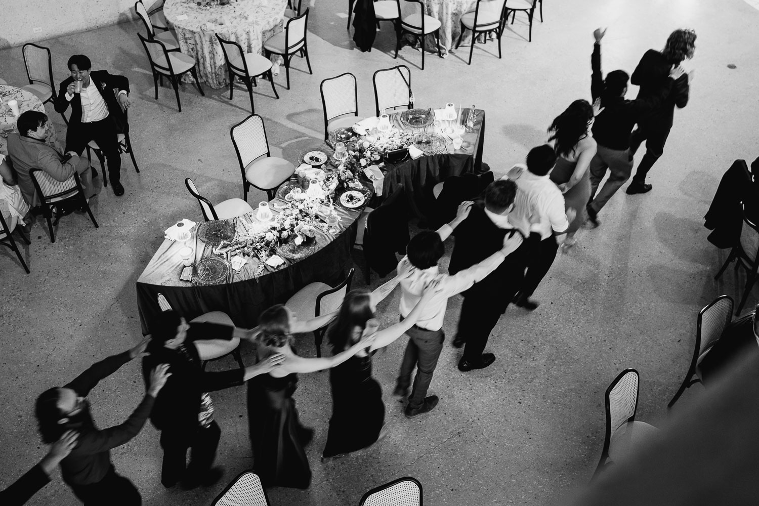 St. Patrick Catholic Church | Art Museum of South Texas Corpus Christi 57 a group of people dancing at a party conga line at Art Museum of South Texas