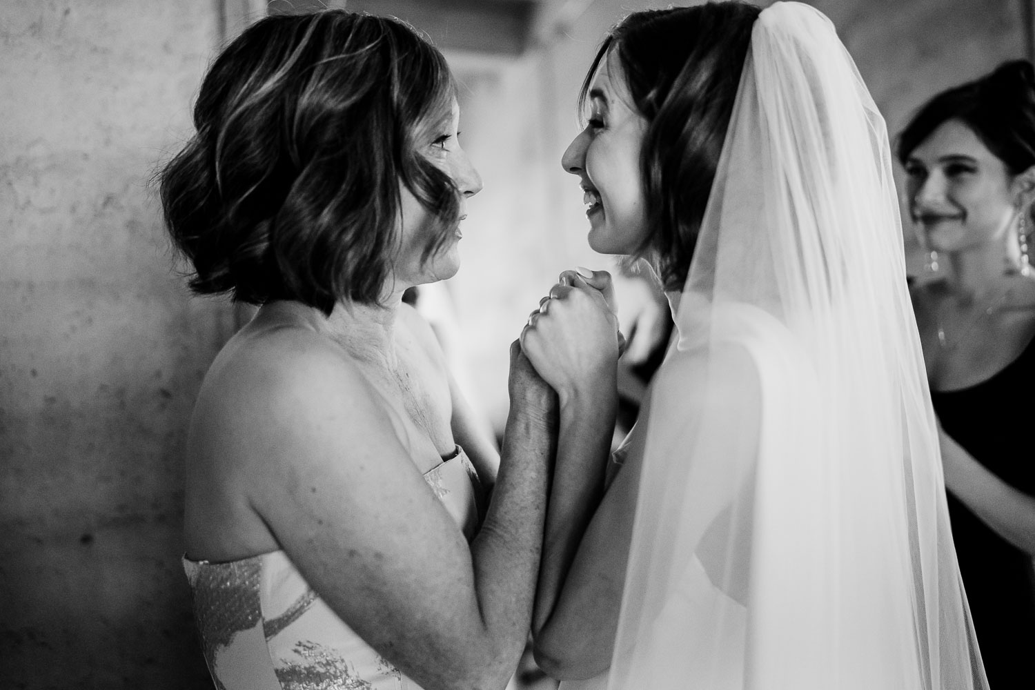 Ice Plant Bldg Wedding | La Grange | Zoe+Patrick 20 Emotional moment between two women.