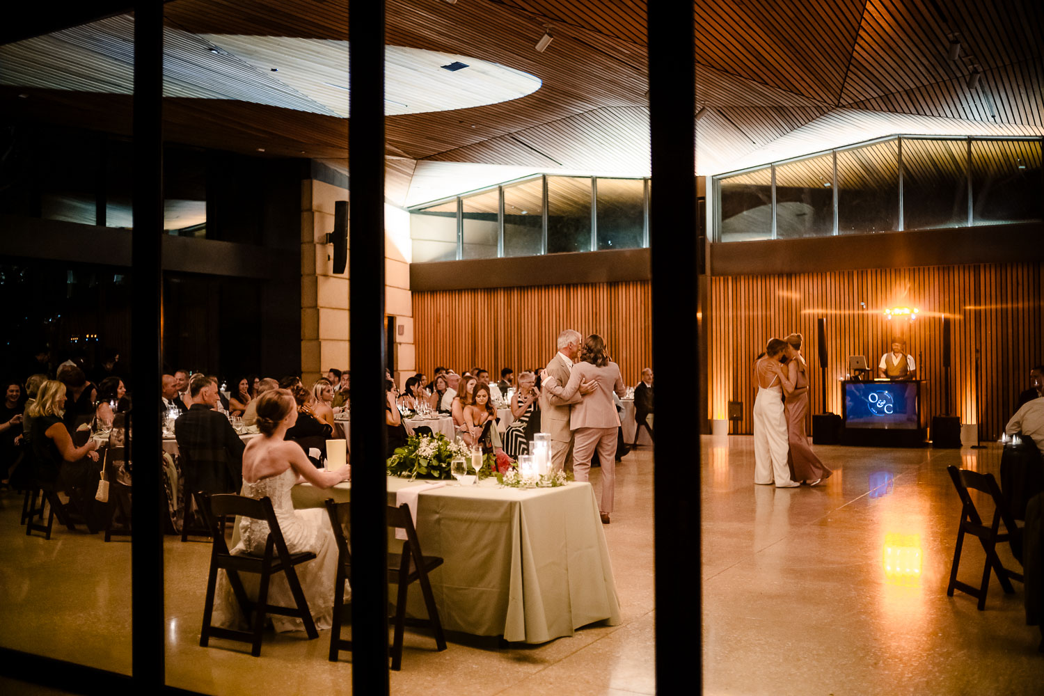 Emotional moment at a wedding ceremony.
