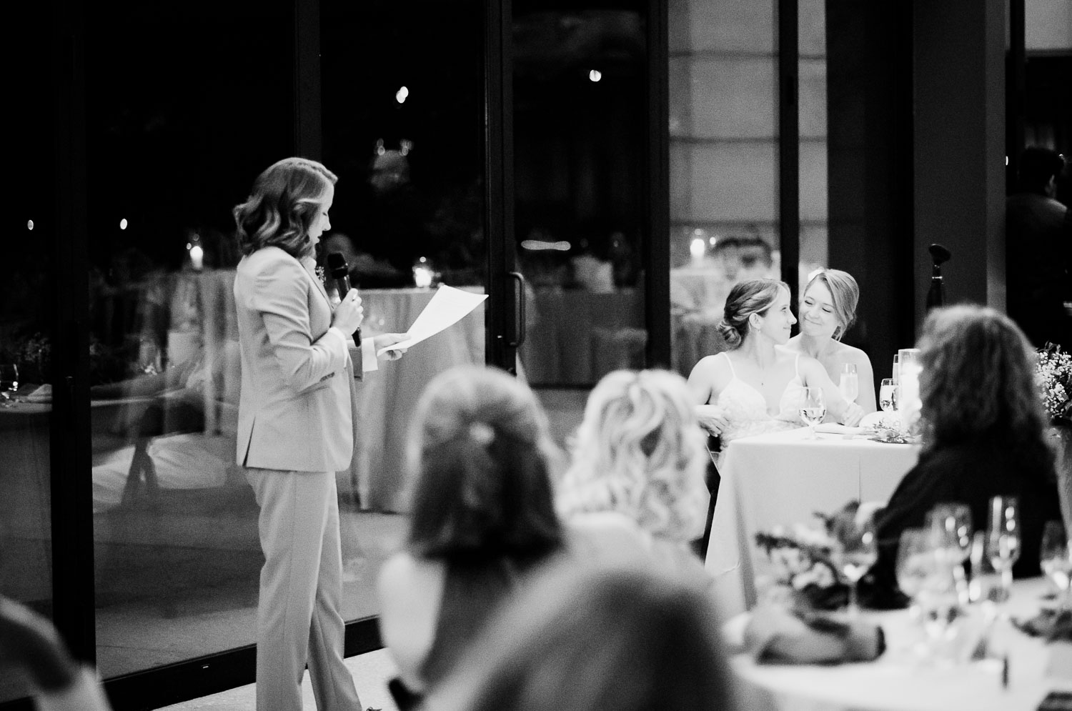 Botanical Gardens San Antonio Wedding Ceremony + Reception 53 Group photo at wedding reception.