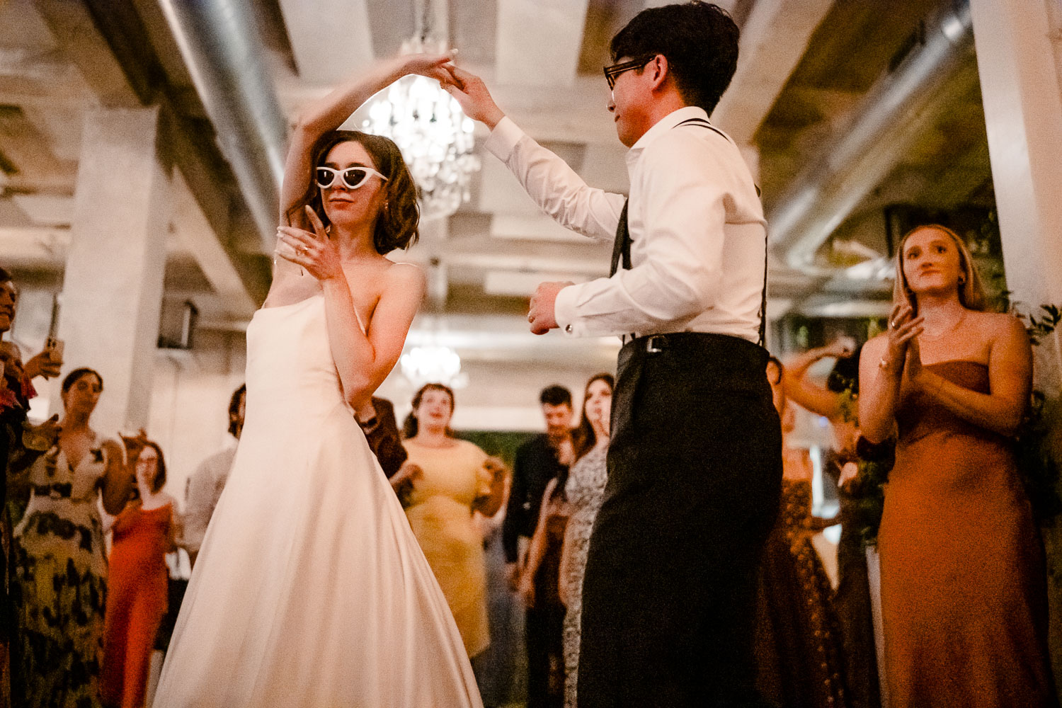 Ice Plant Bldg Wedding | La Grange | Zoe+Patrick 63 Wedding reception dance celebration moment.