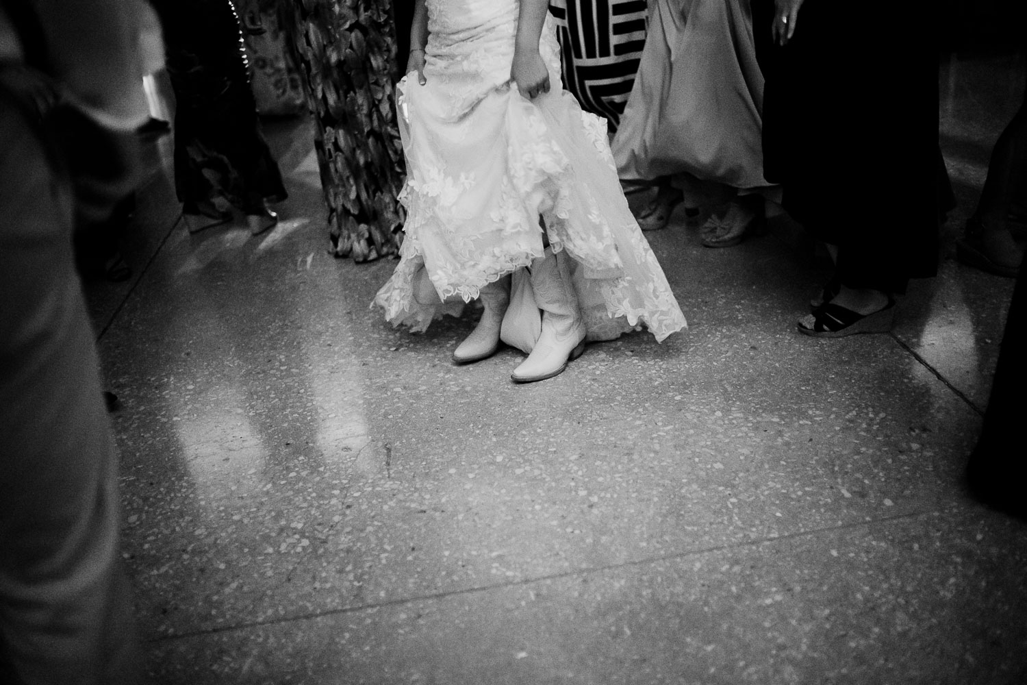 Botanical Gardens San Antonio Wedding Ceremony + Reception 57 Group photo at wedding reception.