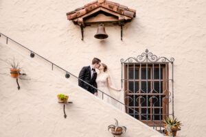 McNay Art Museum Elegant wedding reception with floral arrangements.