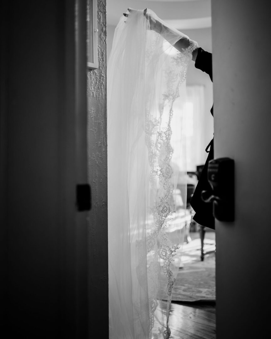 The Springs Weddings & Events | Candice + Larry 14 Elegant bridal gown with delicate lace.