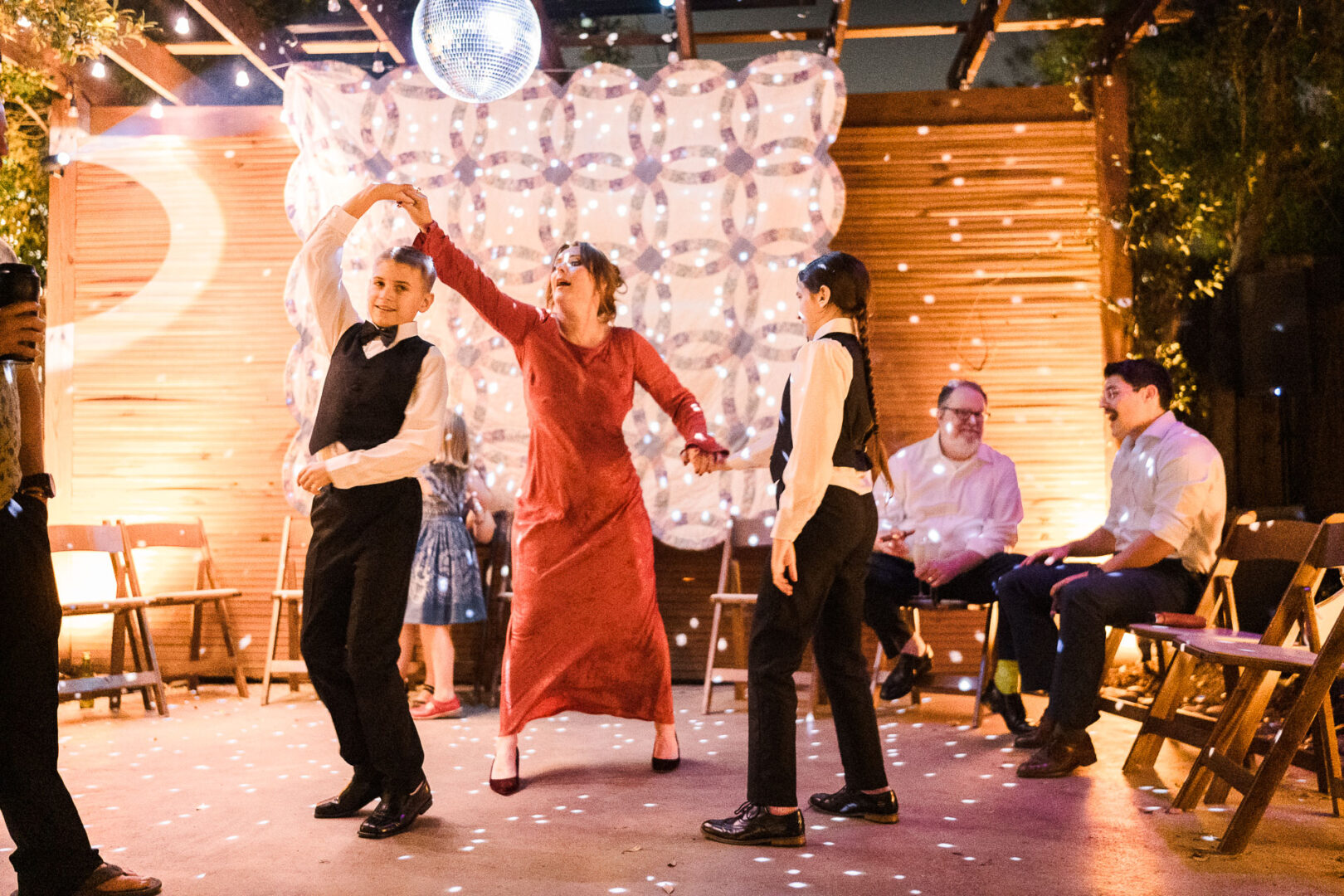 House + Backyard Wedding | Candace+Joey | Houston, TX 24 Dancing at a festive outdoor wedding.