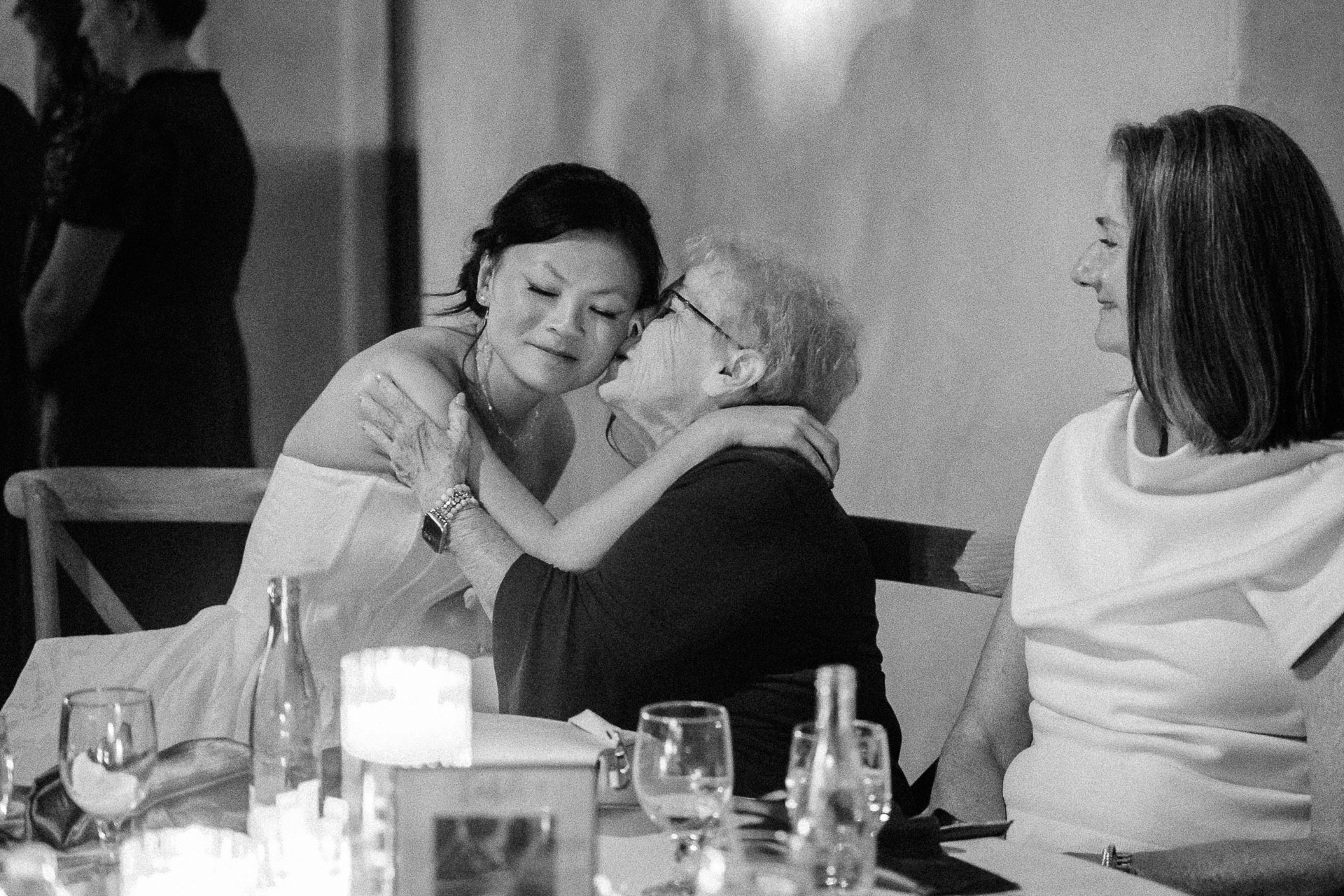 Emotional moment between two women.