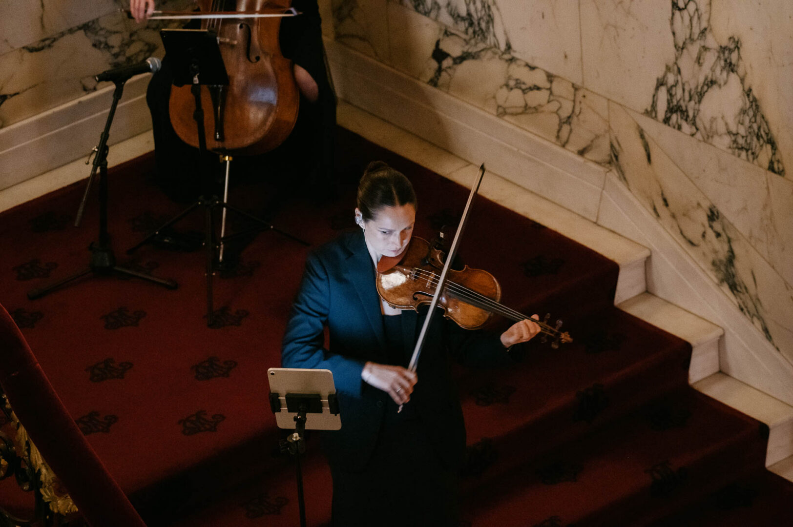Musician during ceremony